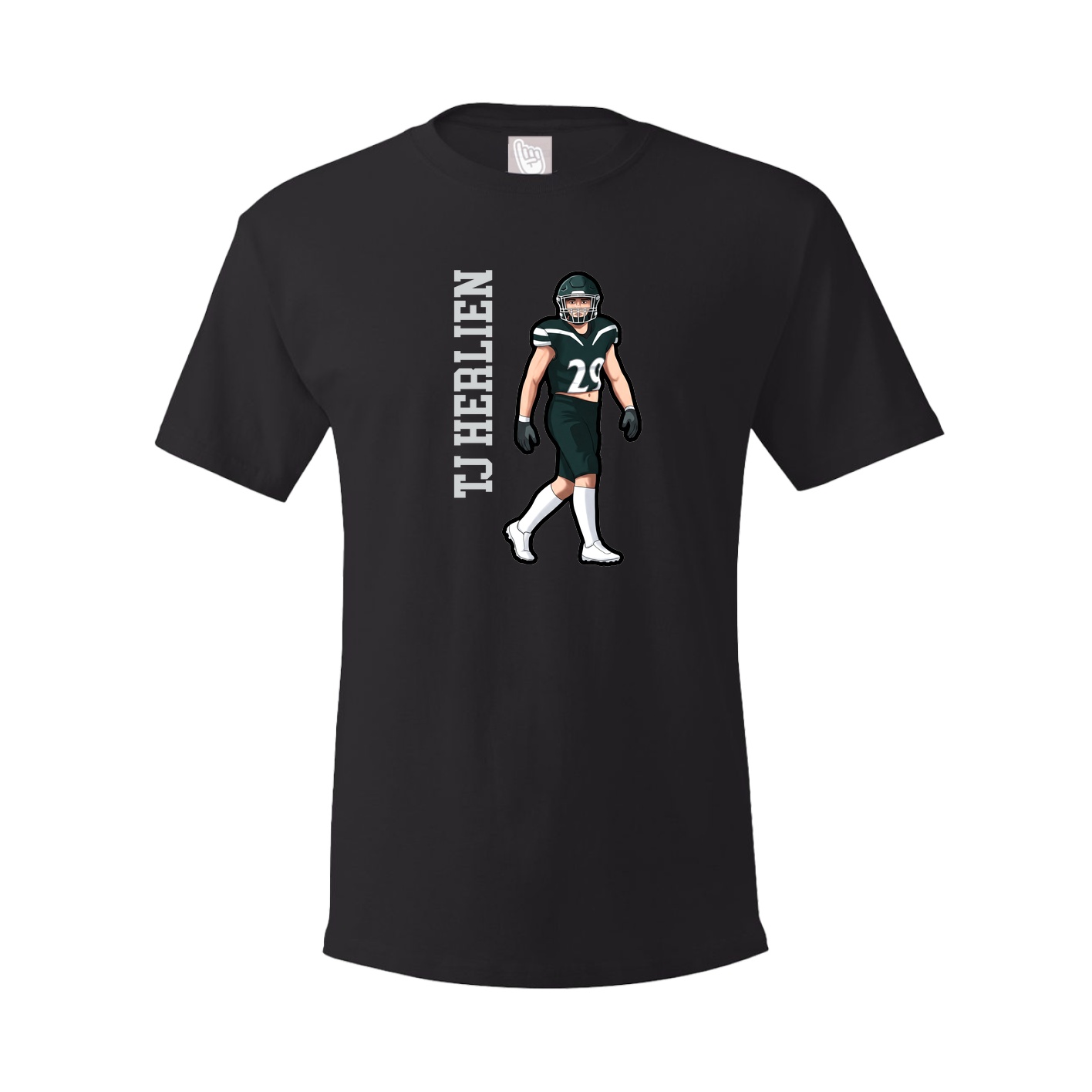 Tee — Name Vertical in Black