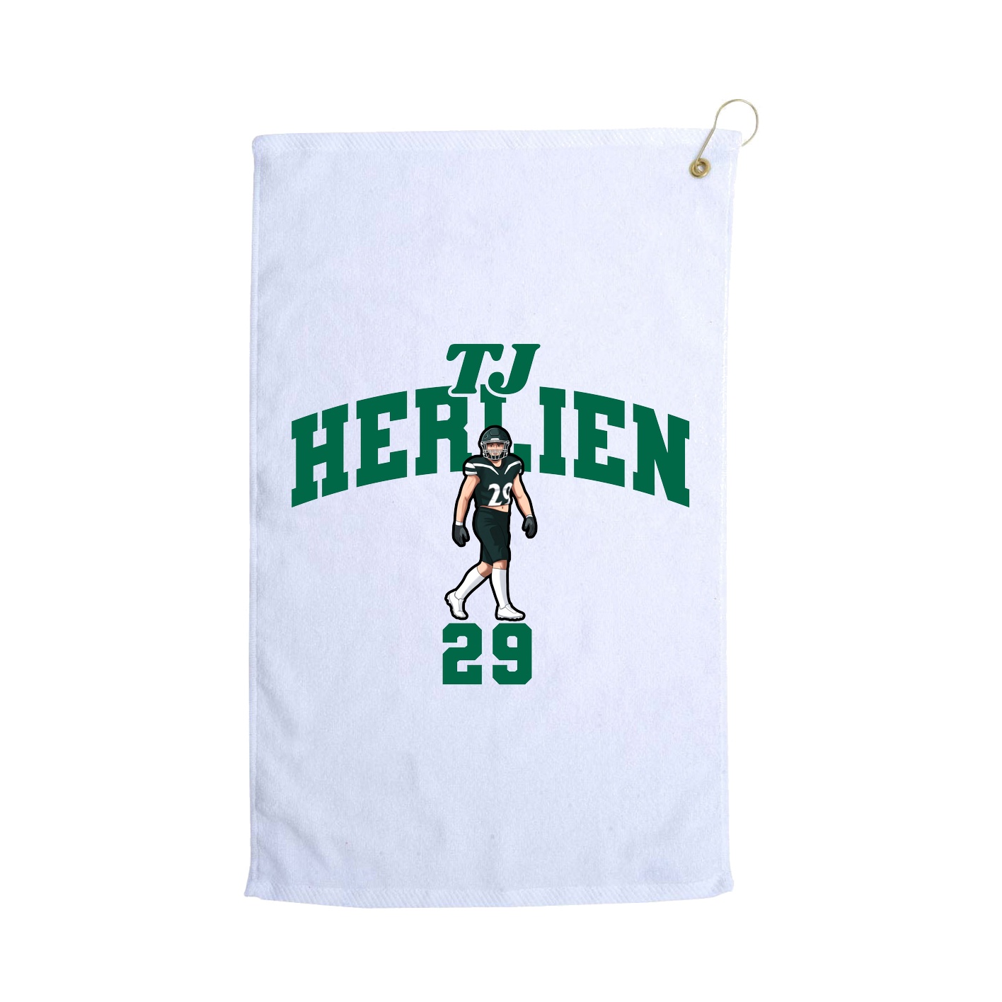 Golf Towel — Signature Arch in White