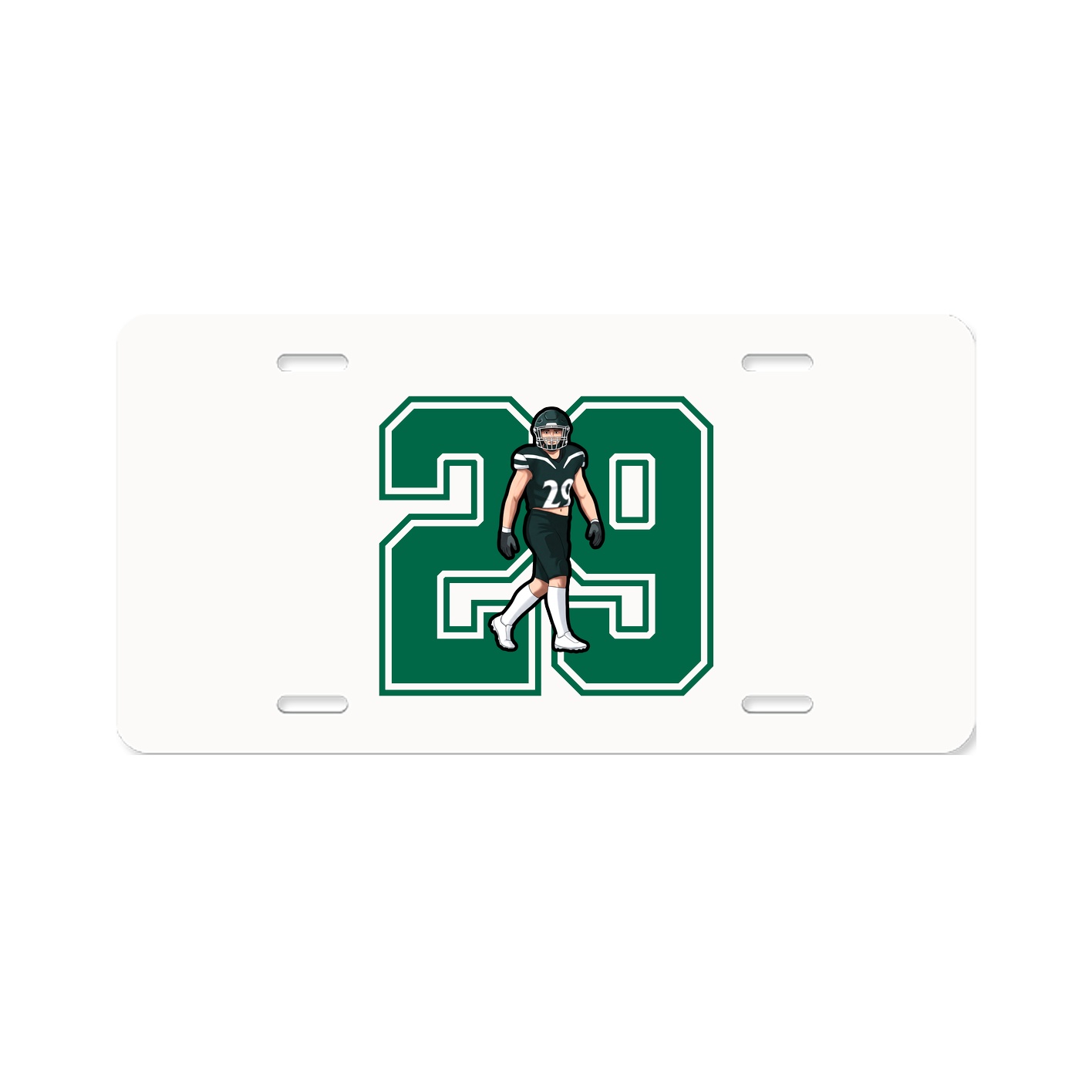 License Plate — Number in Classic