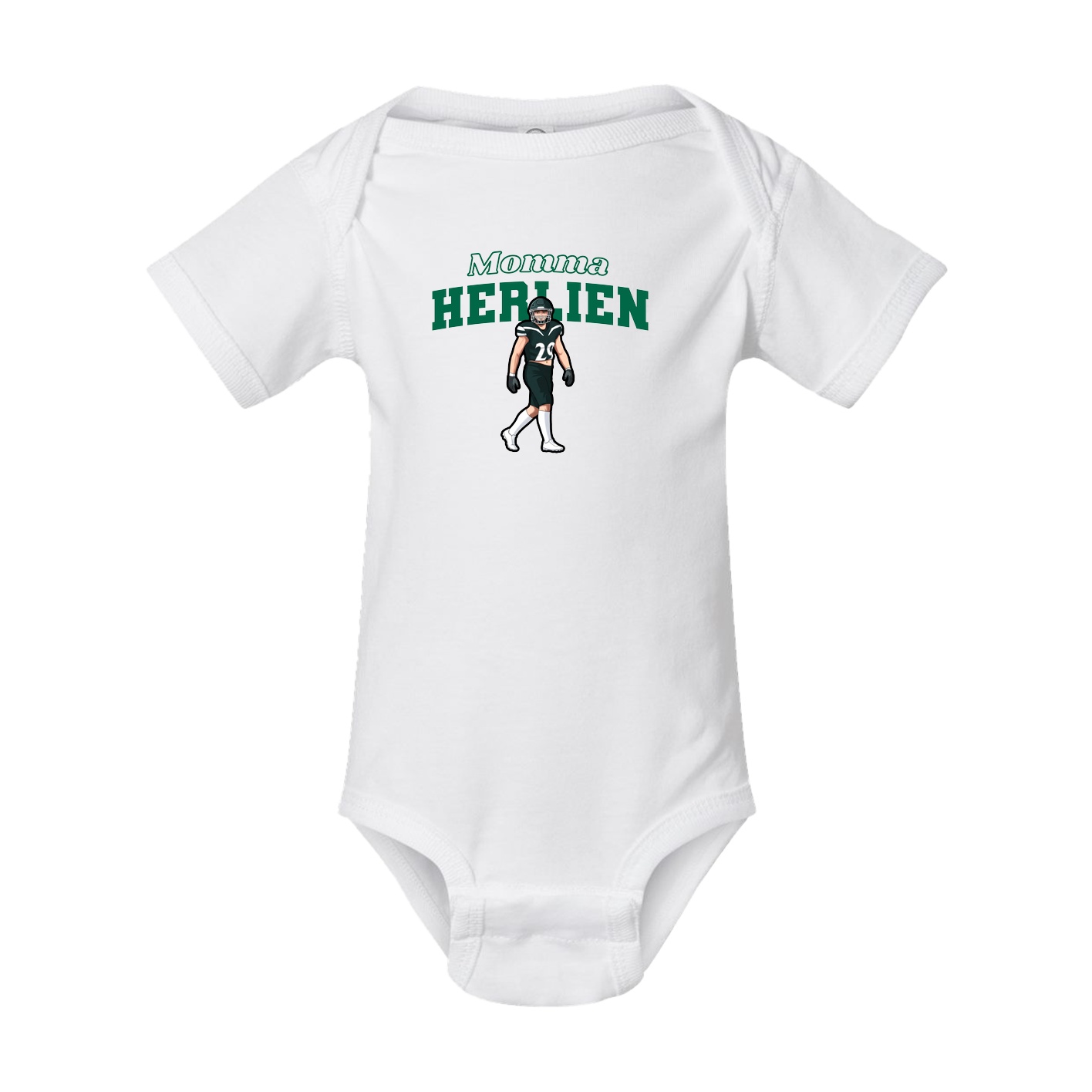 Baby Onesie — Mothers Day Block in White