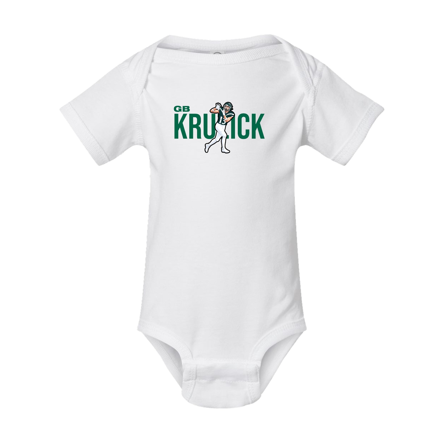 Baby Onesie — Player Name in White