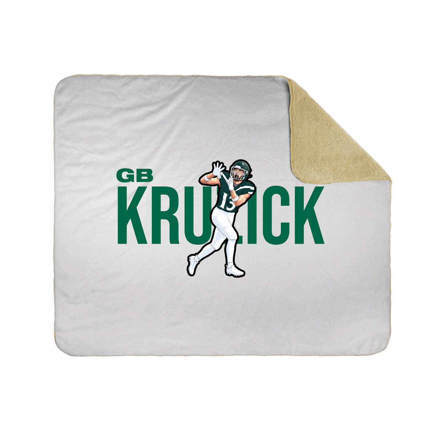 Throw Blanket — Player Name in White