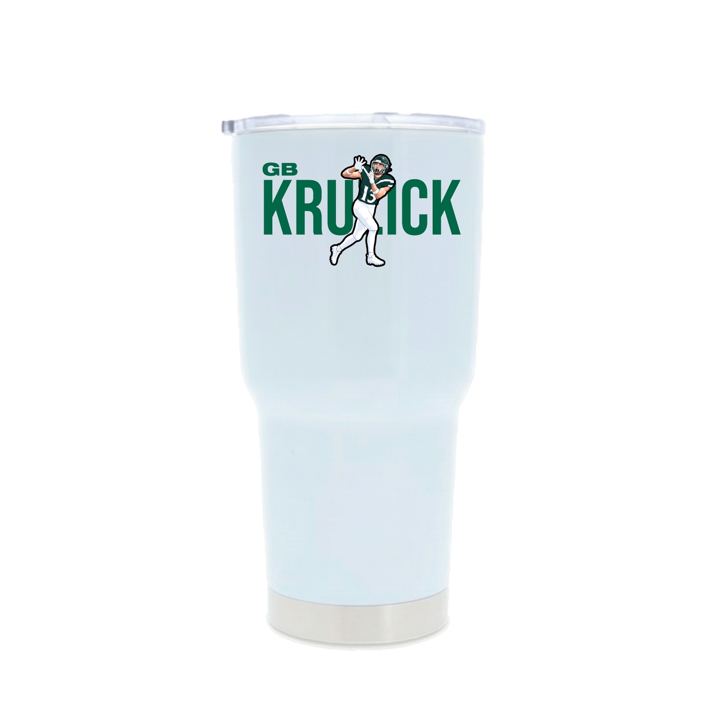 30oz Stainless Steel Tumbler — Player Name in White