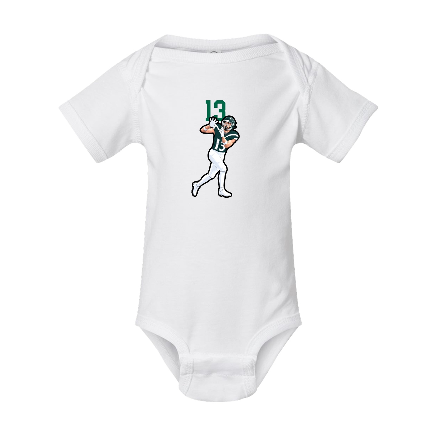 Baby Onesie — Number Top in White