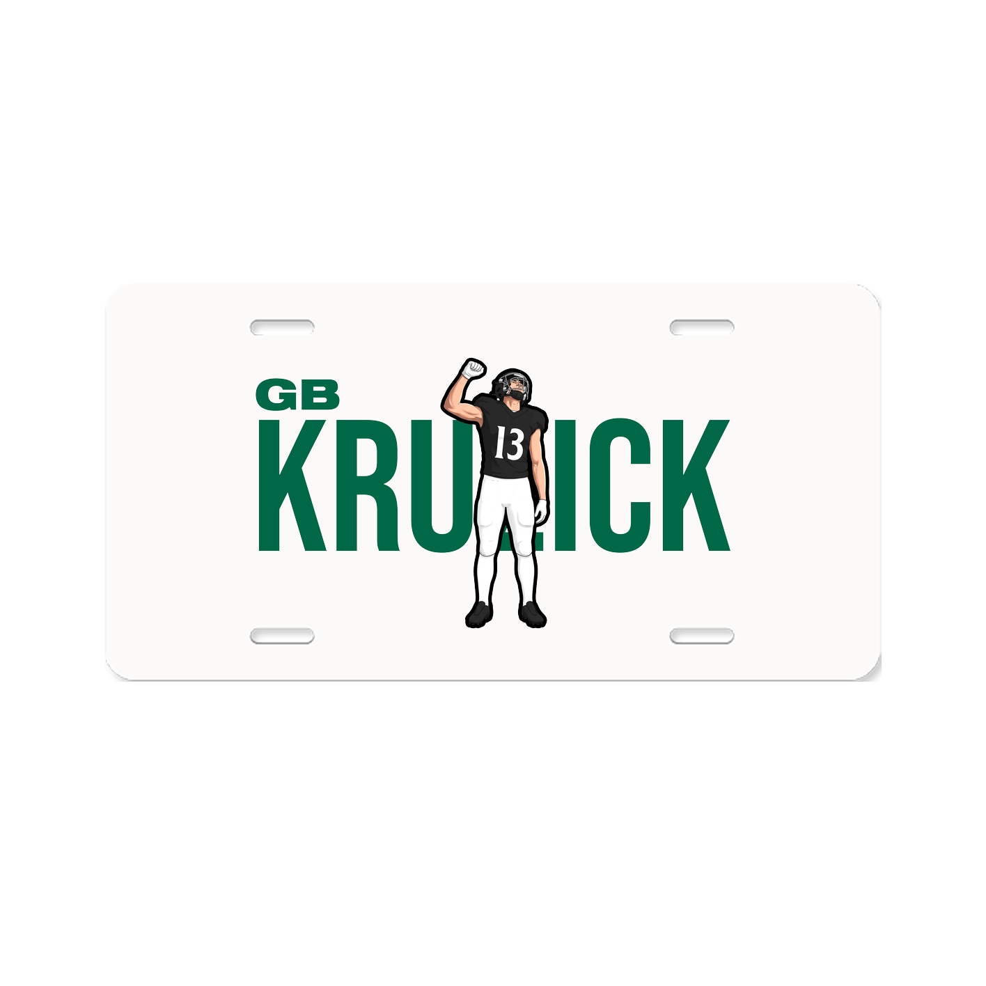 License Plate — Player Name in Classic