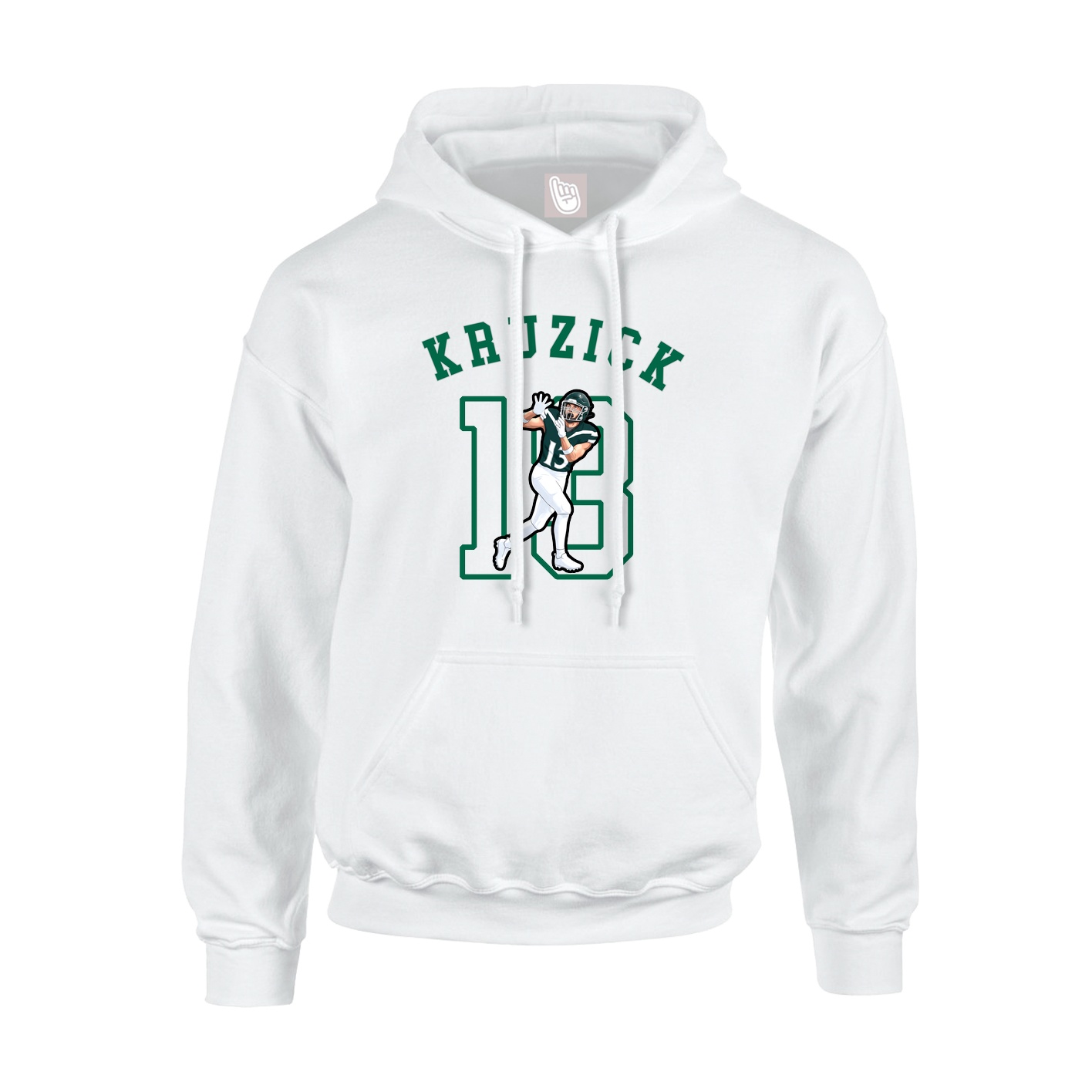 Youth Hoodie — Shirsey Arch in White