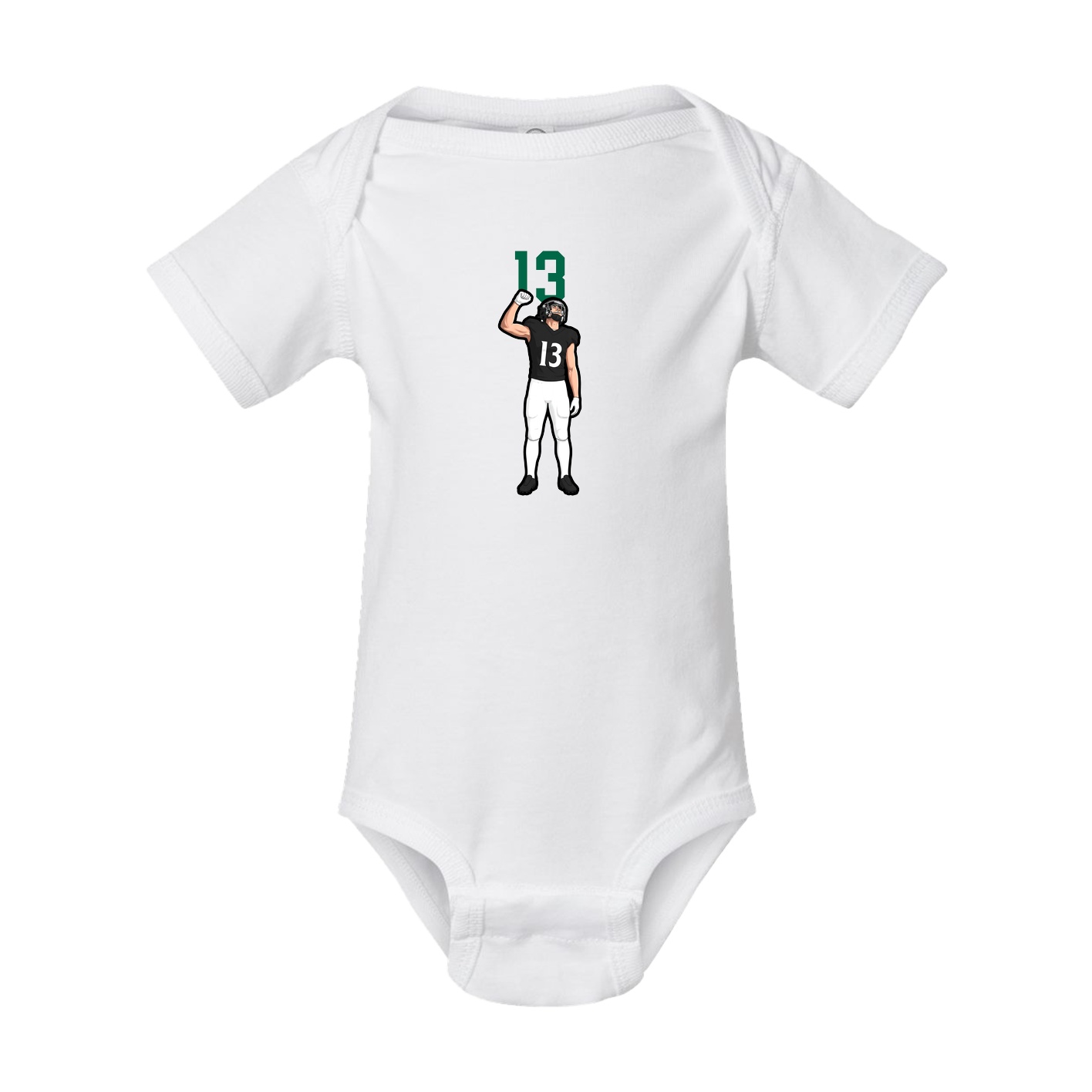 Baby Onesie — Number Top in White