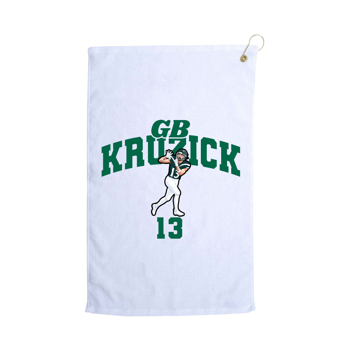 Golf Towel — Signature Arch in White