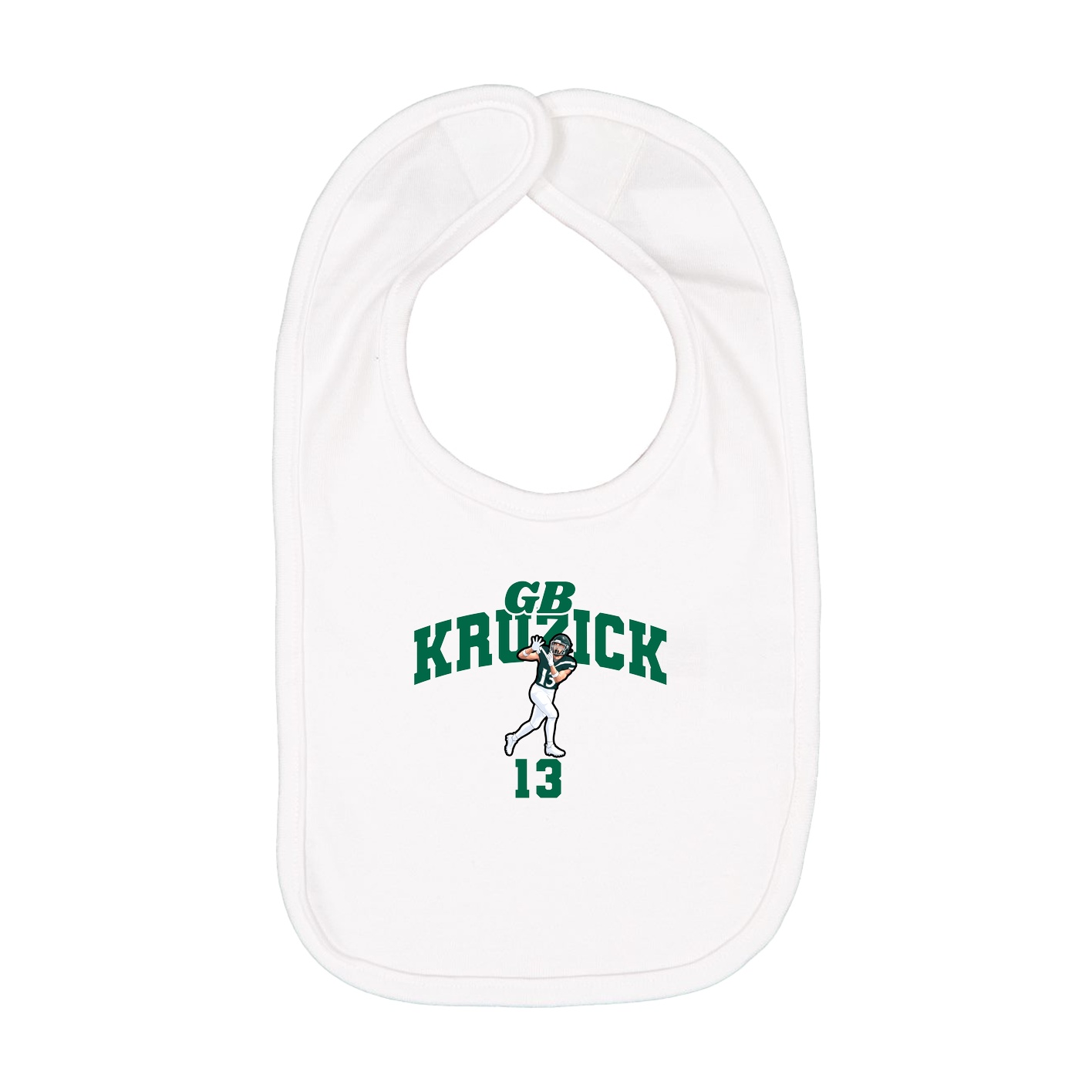 Infant Bib — Signature Arch in White