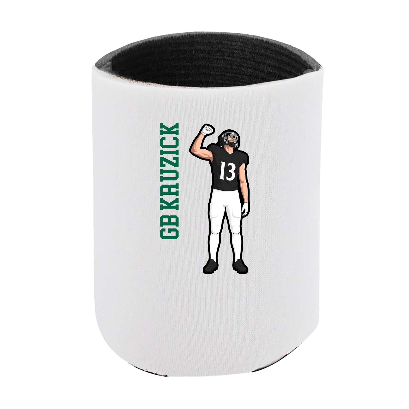 Can Holder — Name Vertical in White