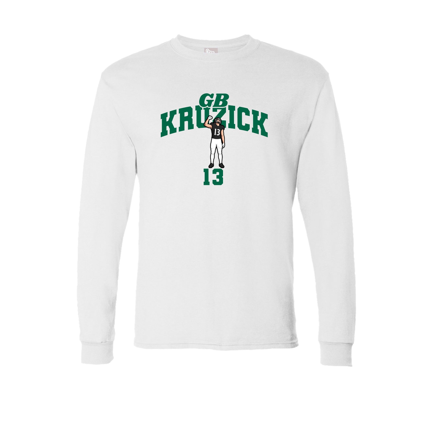 Long Sleeve Tee — Signature Arch in White
