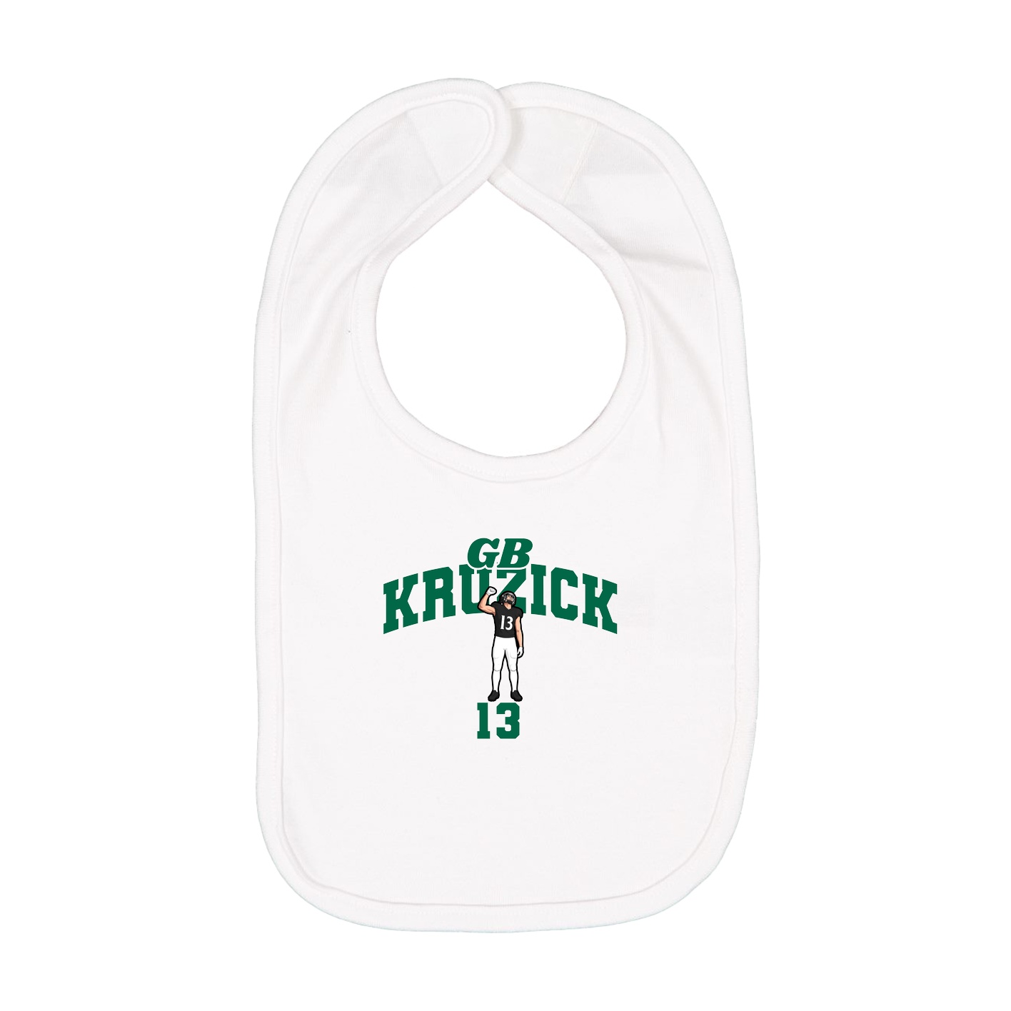 Infant Bib — Signature Arch in White
