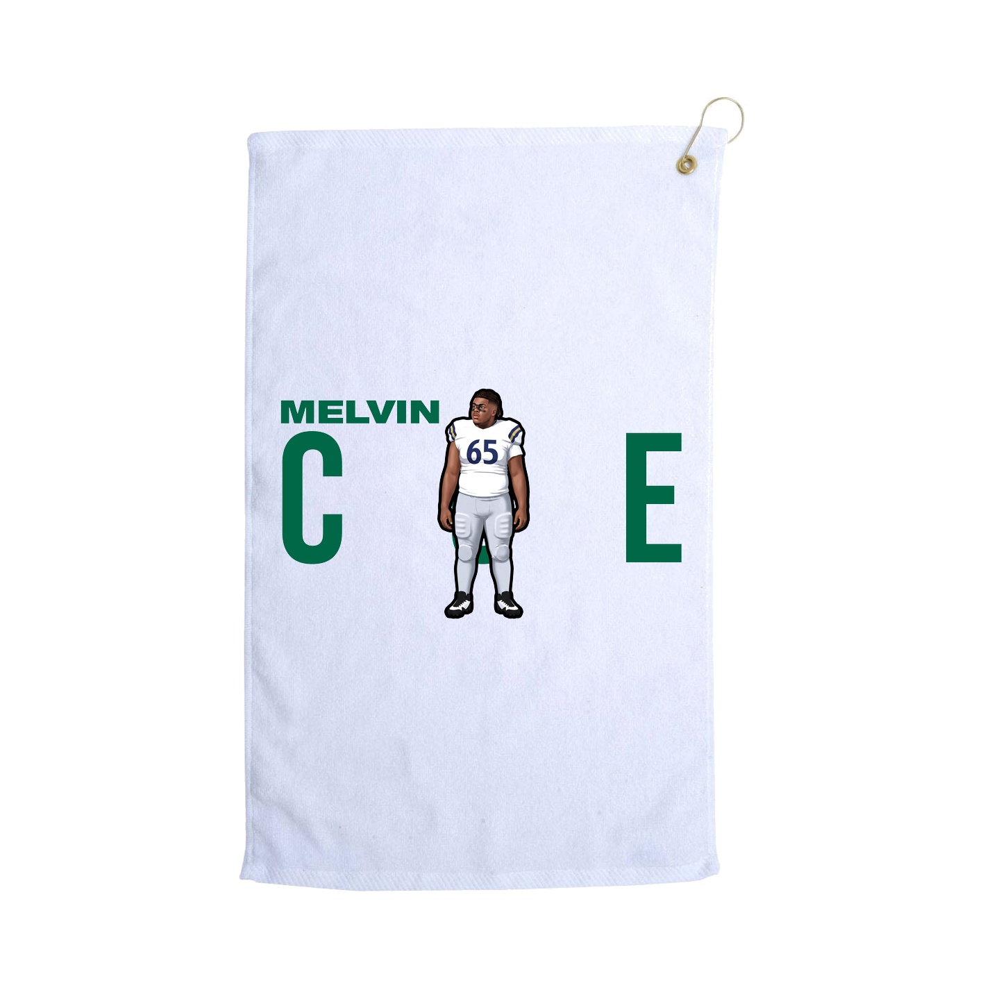 Golf Towel — Player Name in White