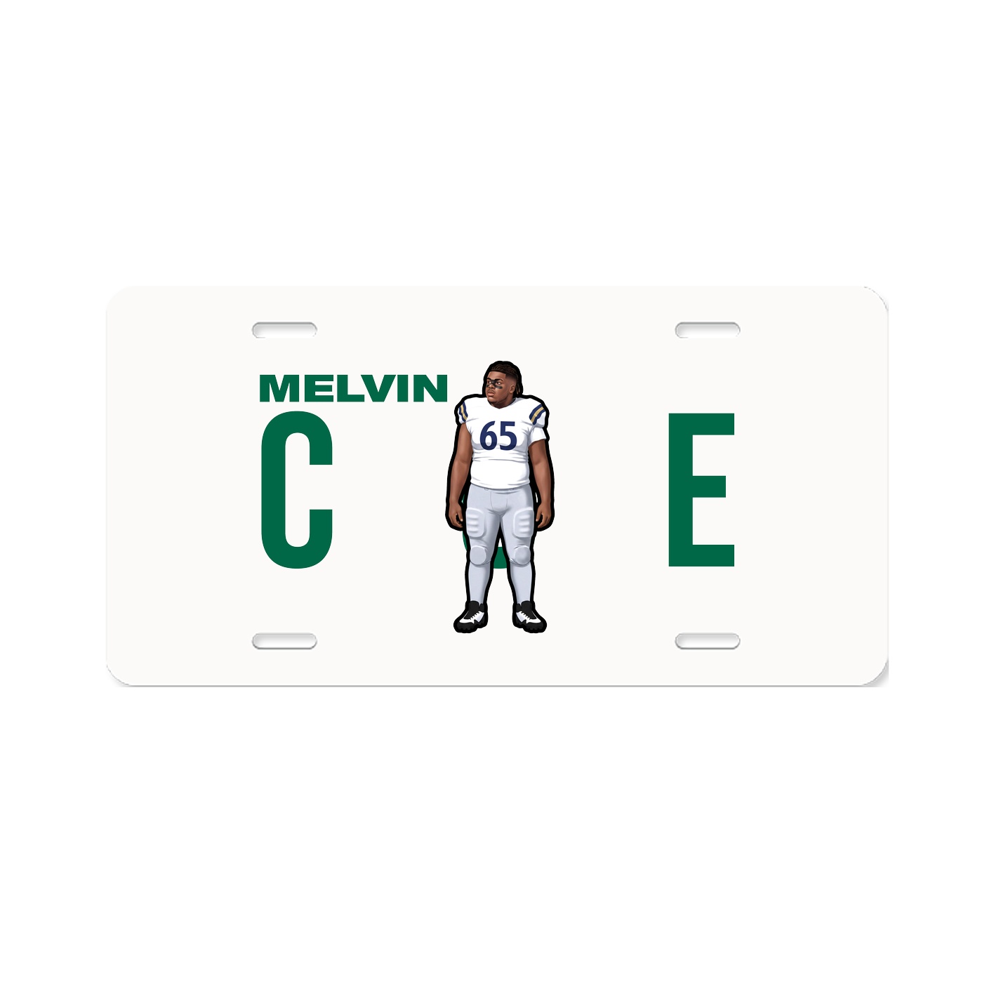 License Plate — Player Name in Classic