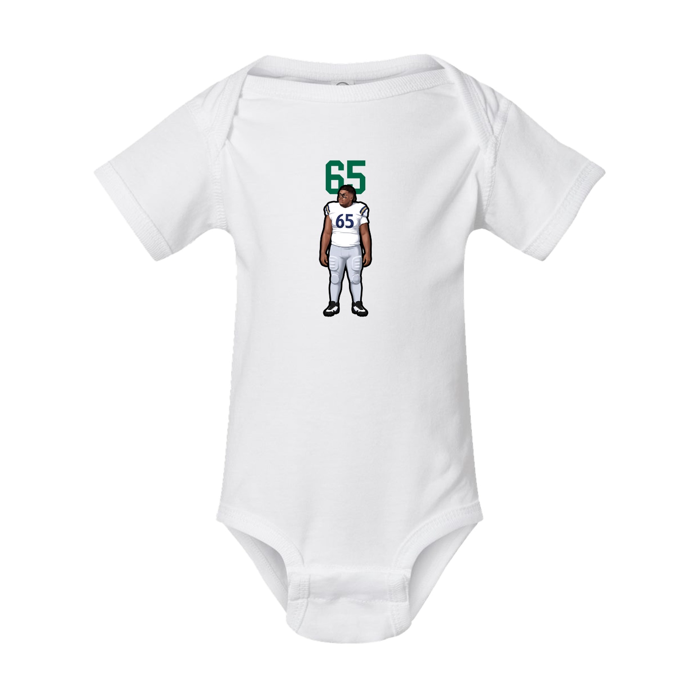 Baby Onesie — Number Top in White