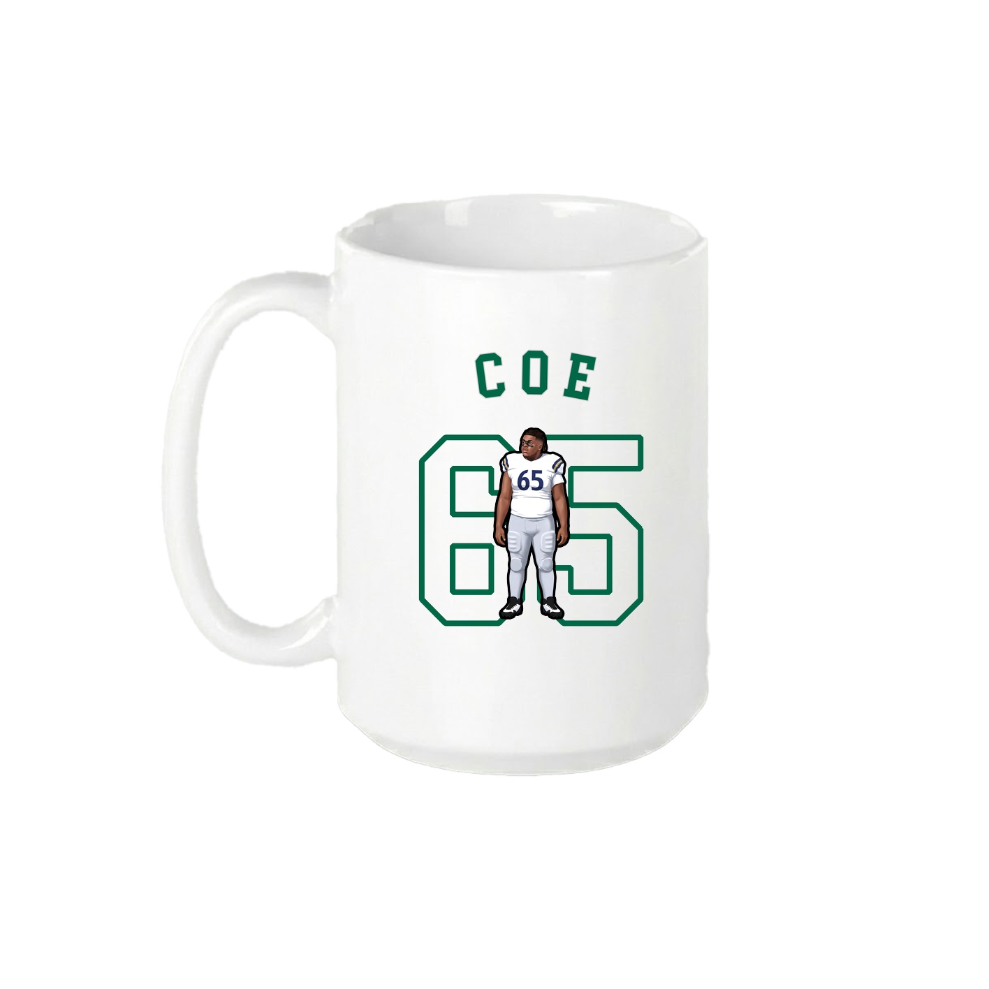 15oz Coffee Mug — Shirsey Arch in White