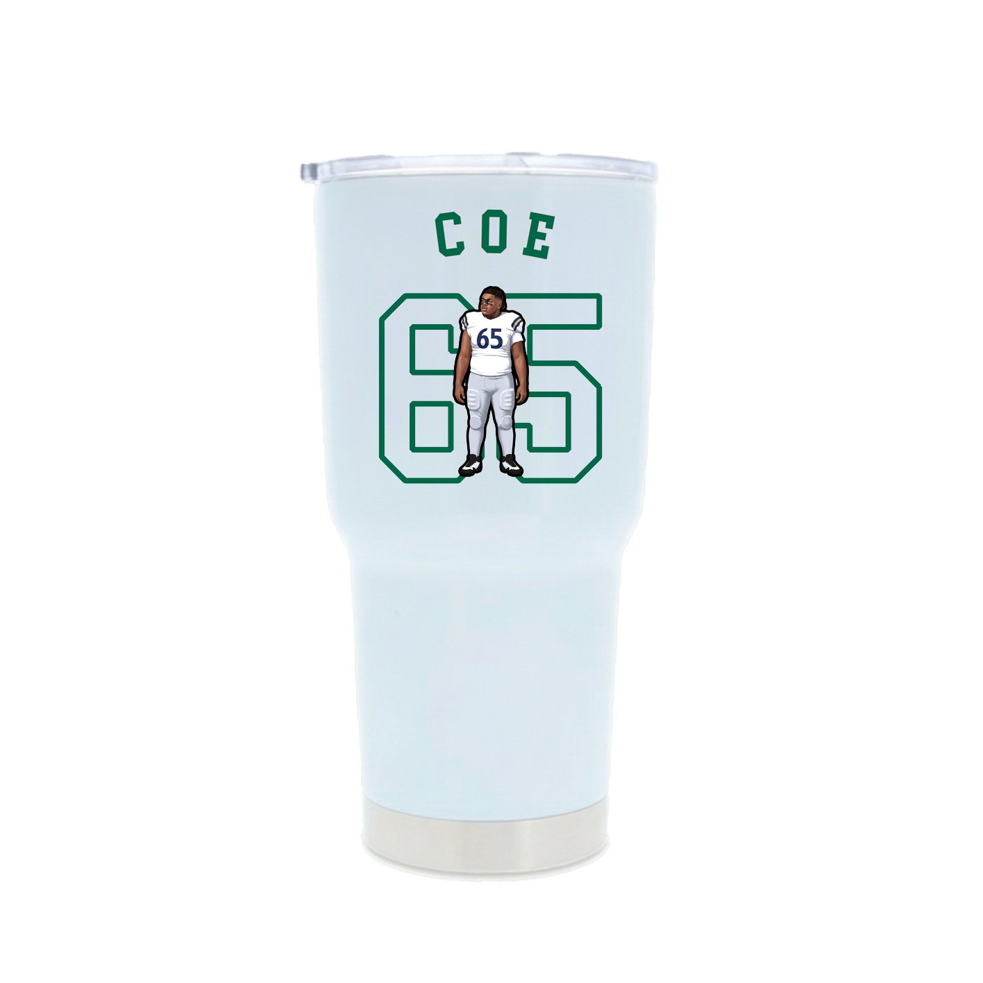 30oz Stainless Steel Tumbler — Shirsey Arch in White