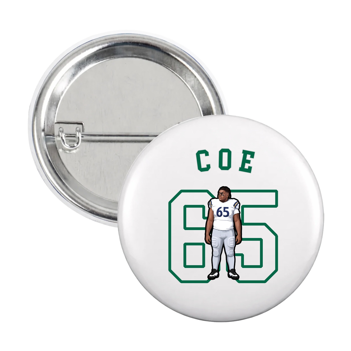 Game Day Button — Shirsey Arch in White