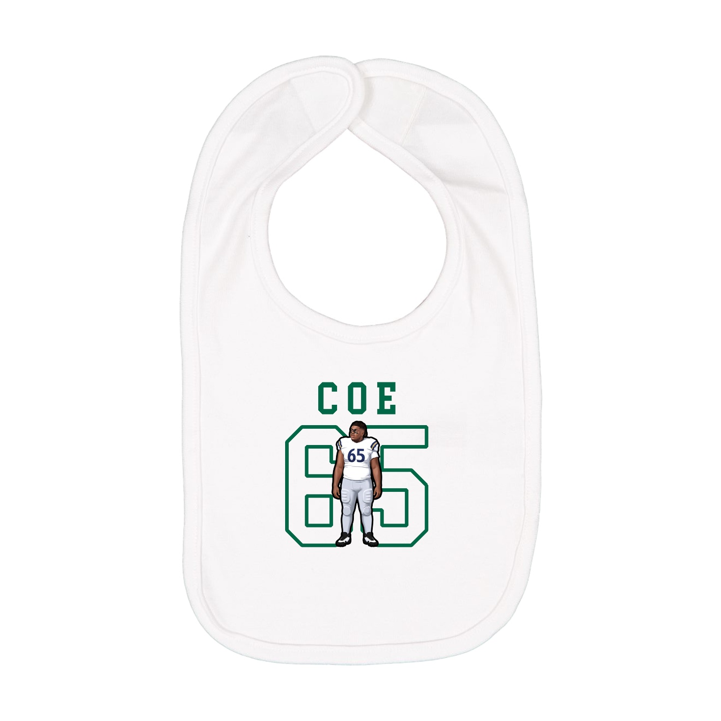 Infant Bib — Shirsey in White