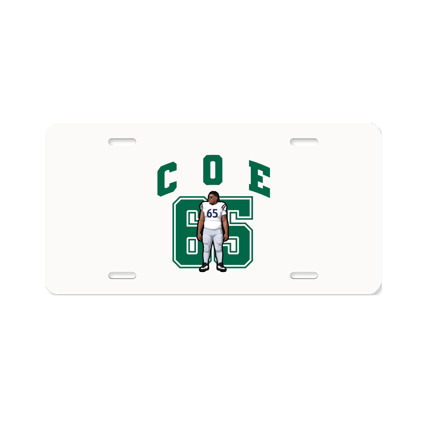 License Plate — Number in Classic