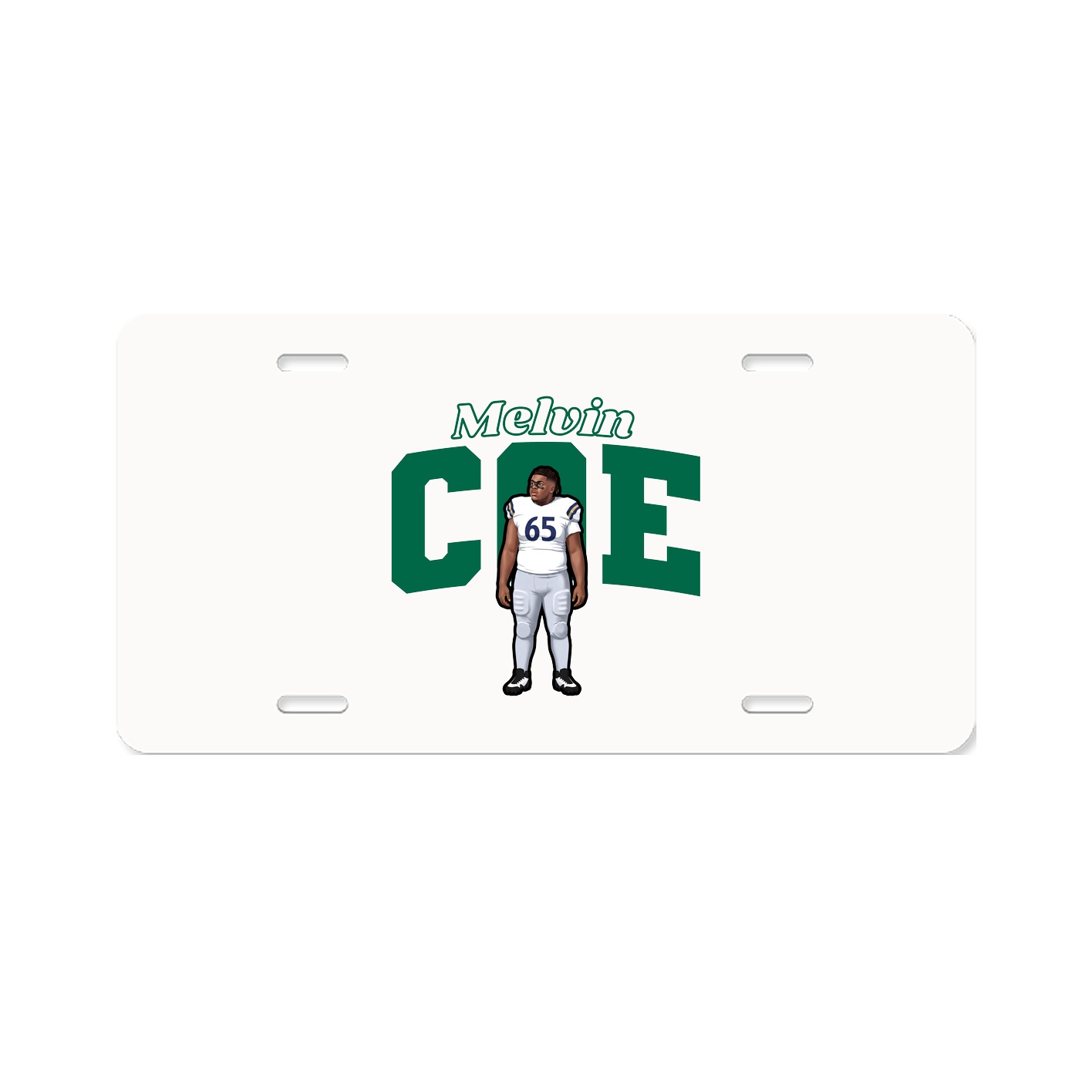 License Plate — Name Arch in Classic