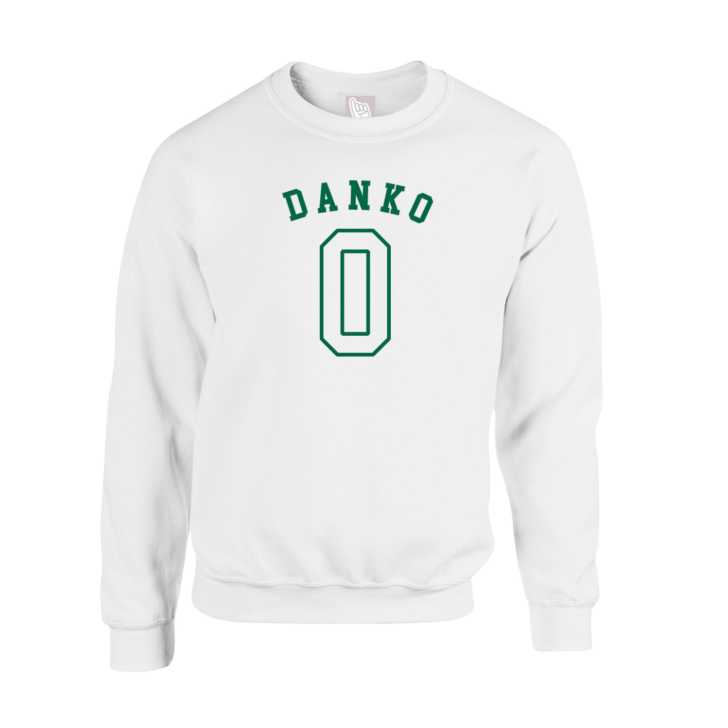 Fleece Crew — Shirsey Arch in White