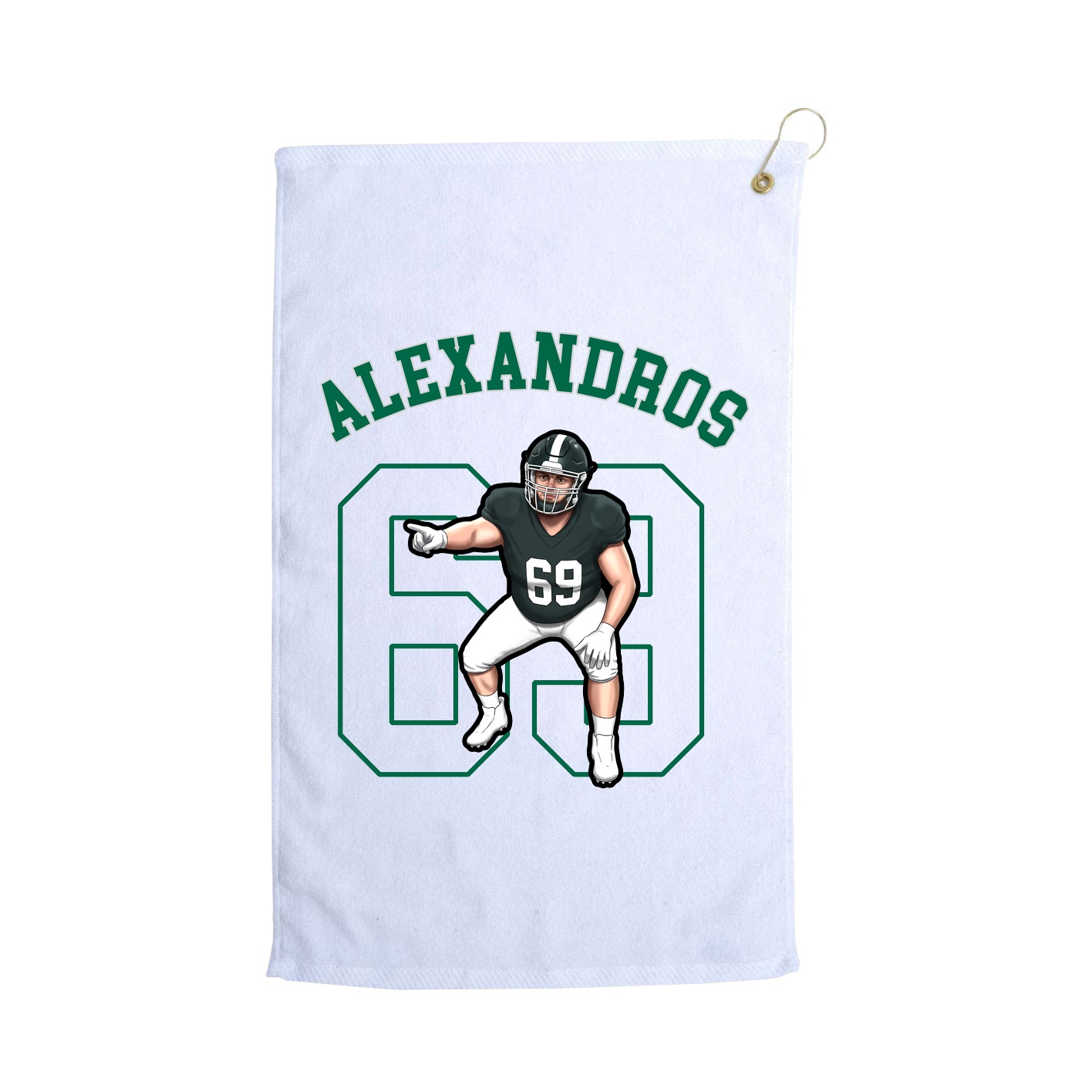 Golf Towel — Shirsey Arch in White