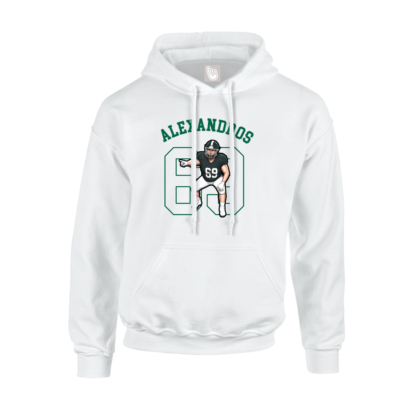 Hoodie — Shirsey Arch in White