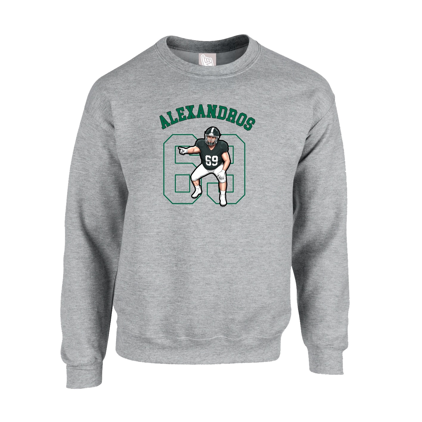 Fleece Crew — Shirsey Arch in Grey