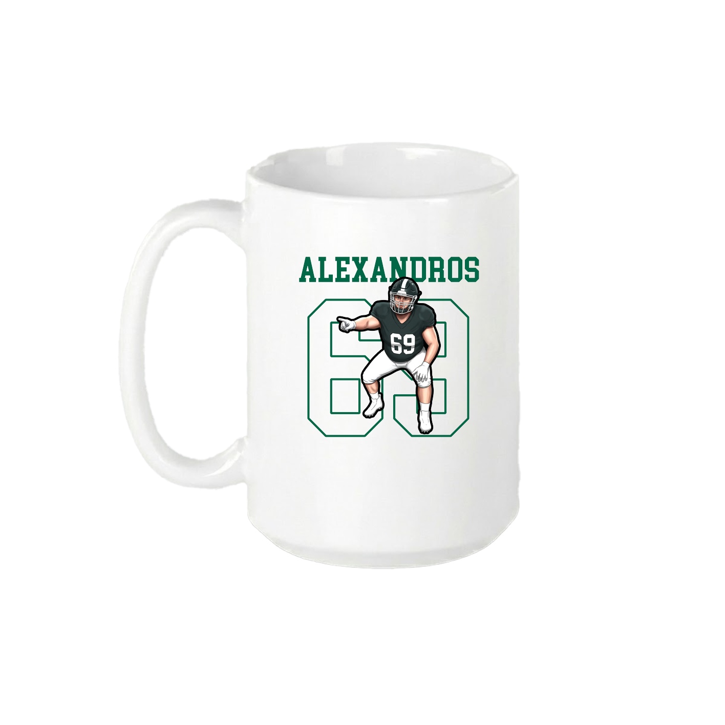 15oz Coffee Mug — Shirsey in White
