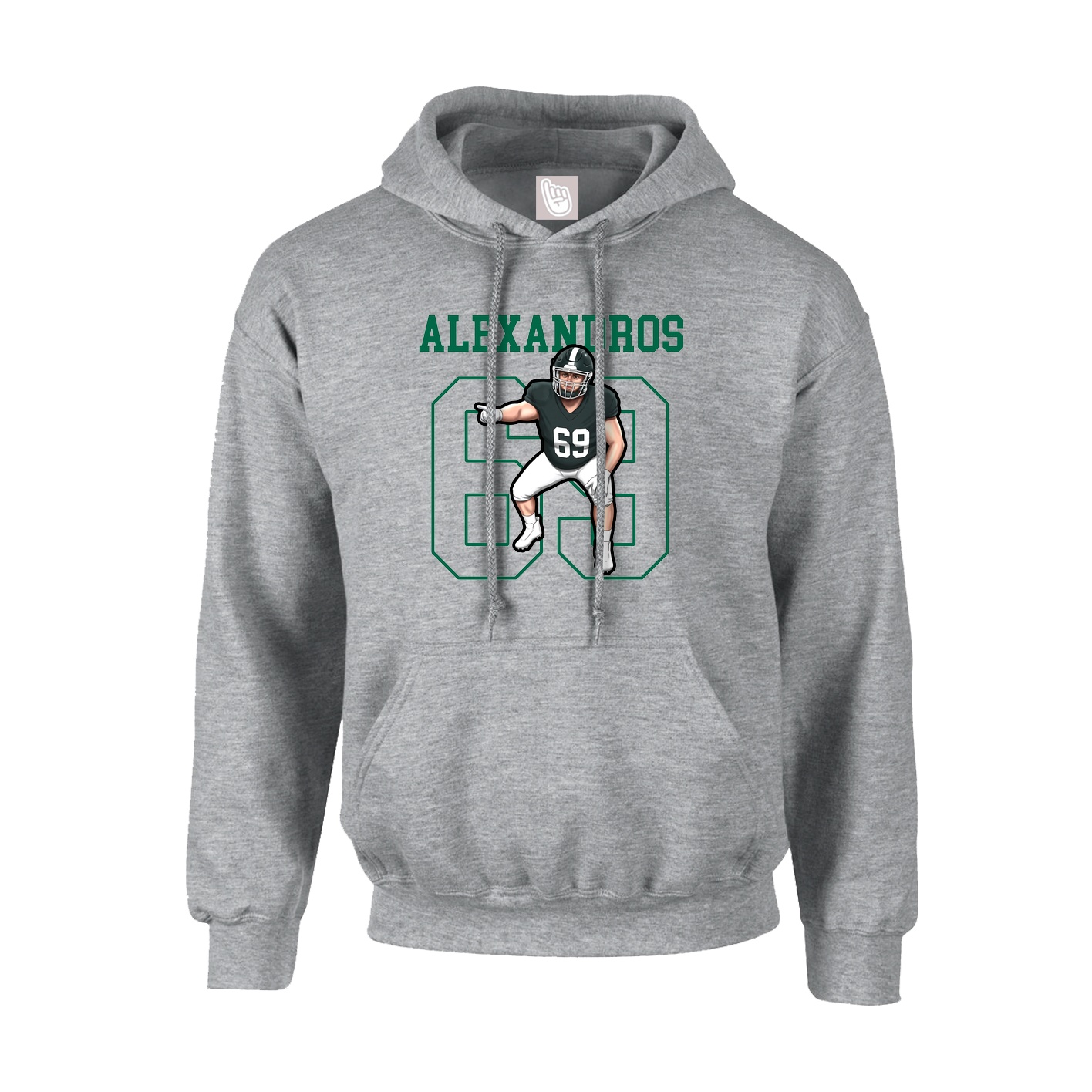Hoodie — Shirsey in Grey