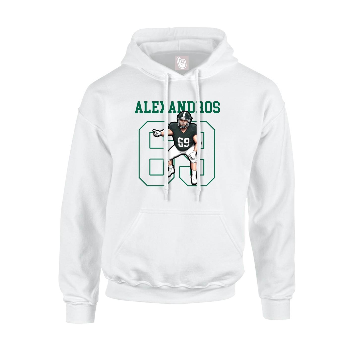 Hoodie — Shirsey in White