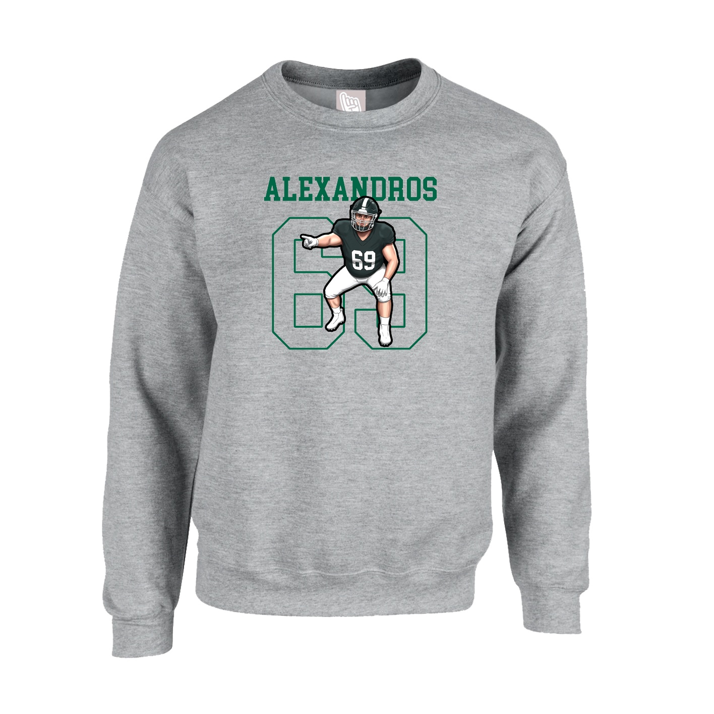 Fleece Crew — Shirsey in Grey