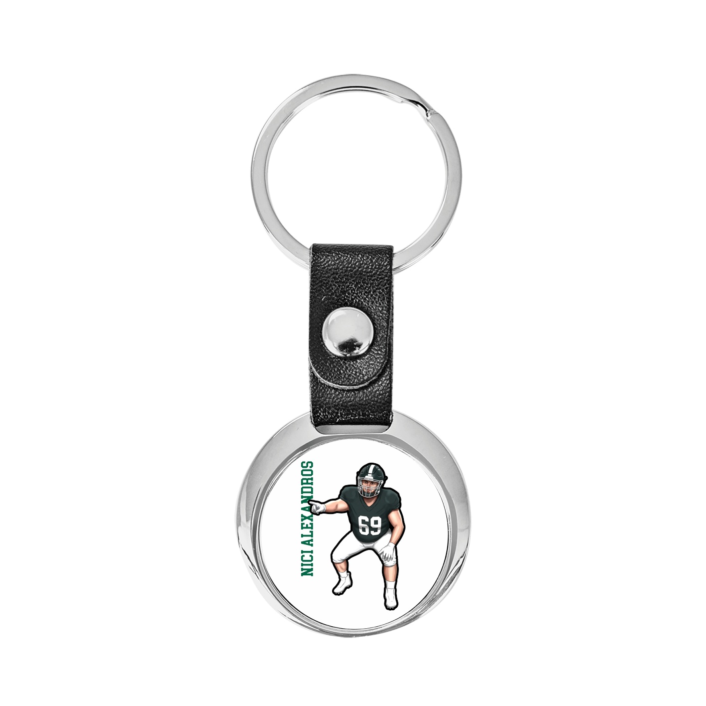 Key Chain — Name Vertical in Classic