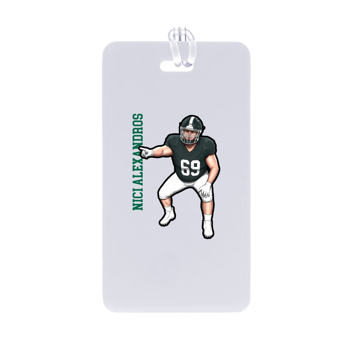 Bag Tag — Name Vertical in Classic