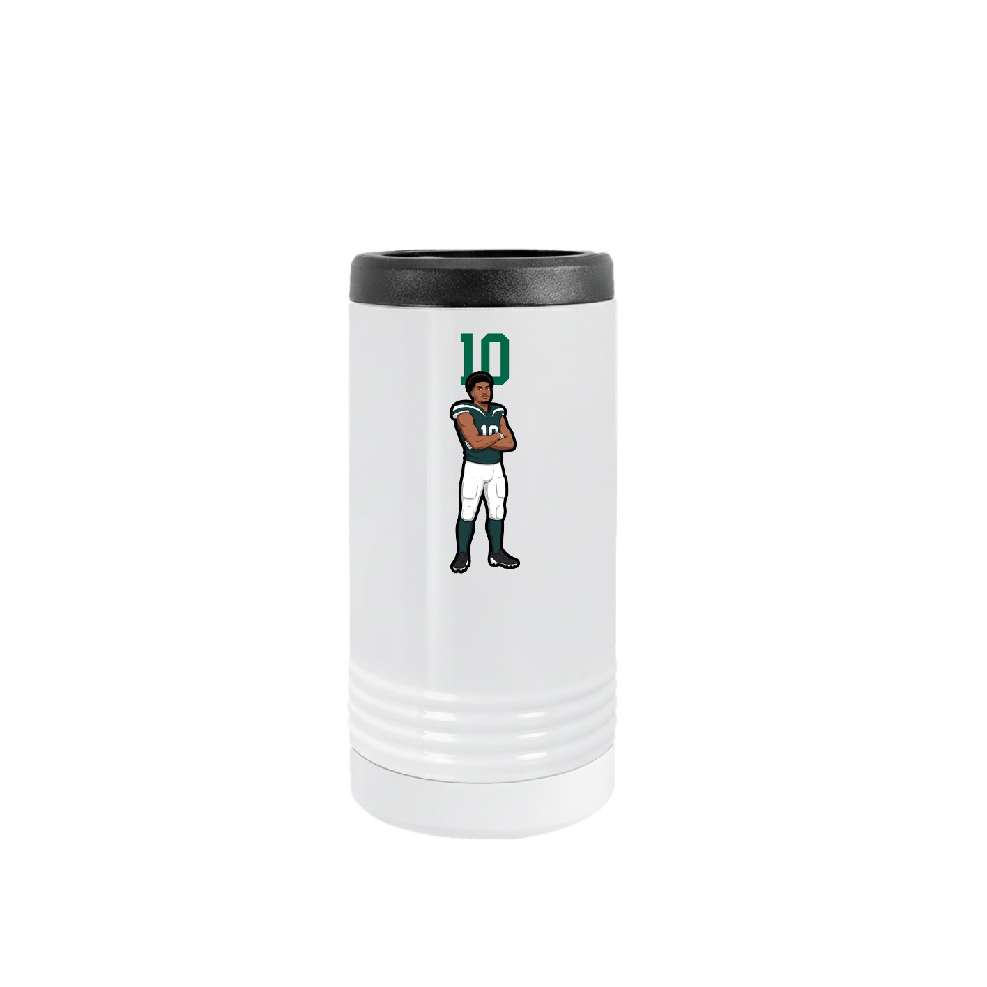 Slim Beverage Holder — Number Top in White