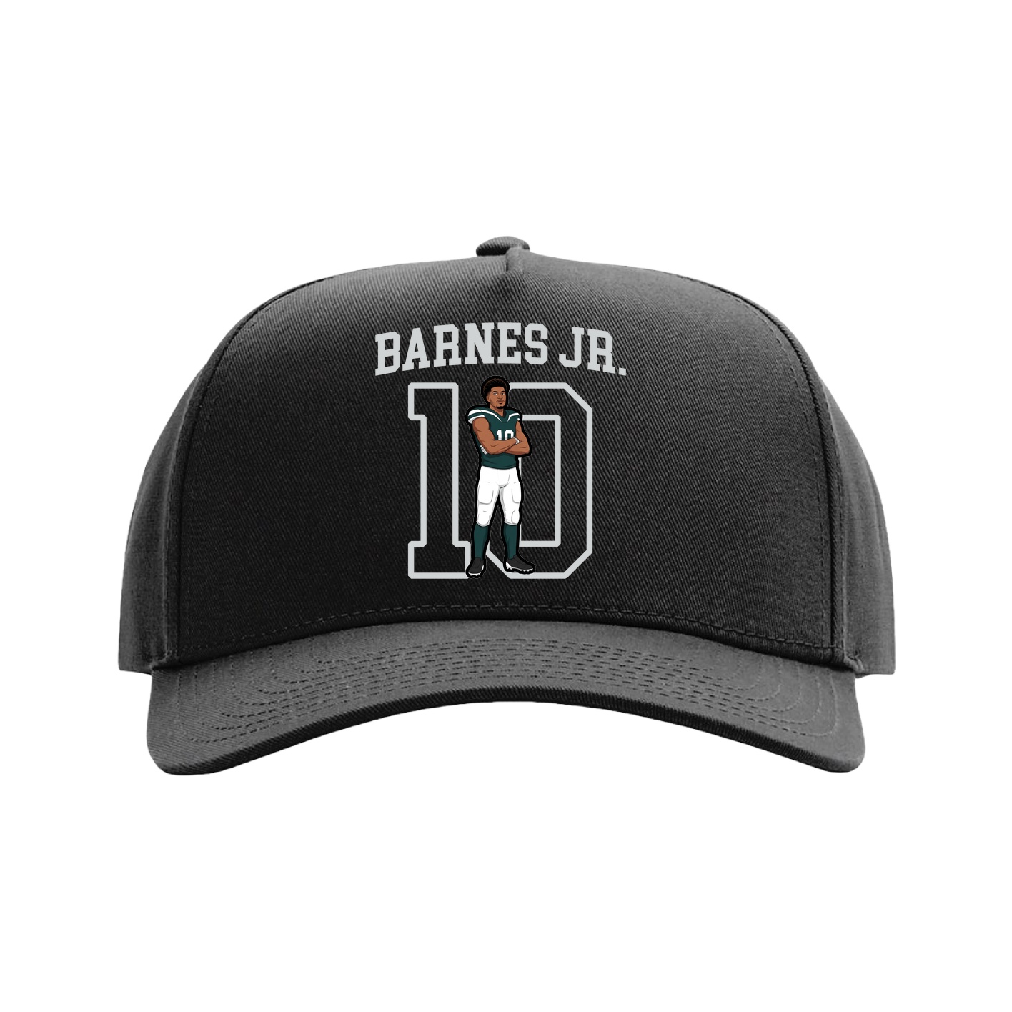 Full Fabric Five-Panel Champ Cap — Shirsey in Black