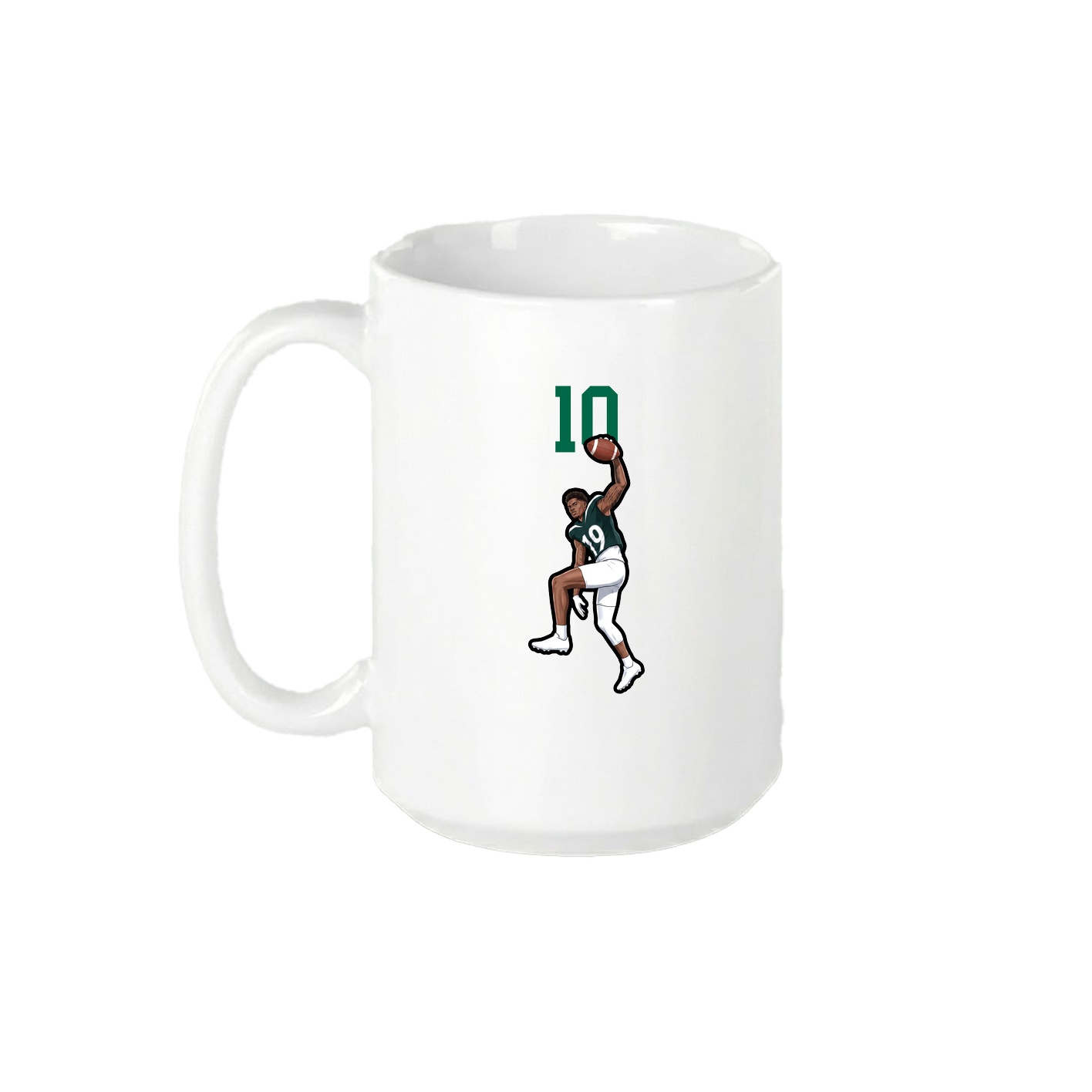 15oz Coffee Mug — Number Top in White