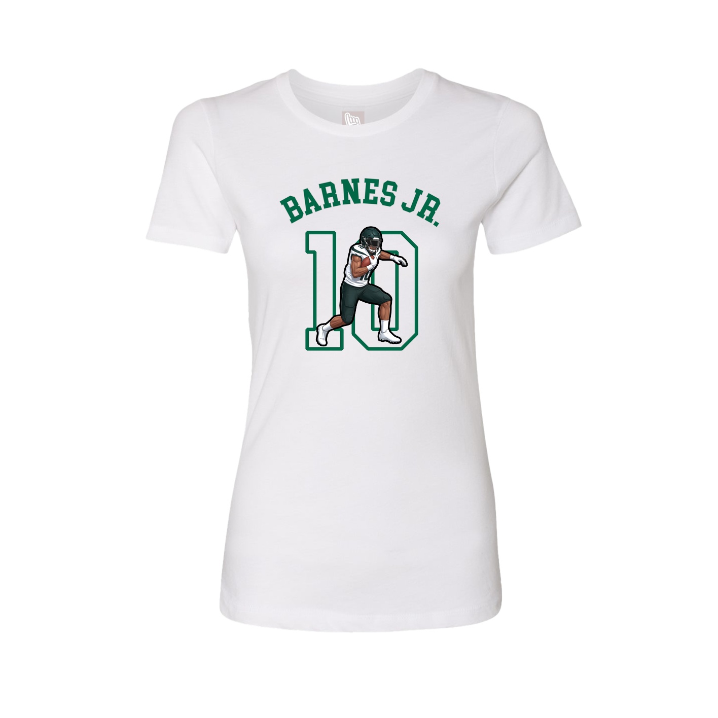 Fitted Women's Tee — Shirsey Arch in White