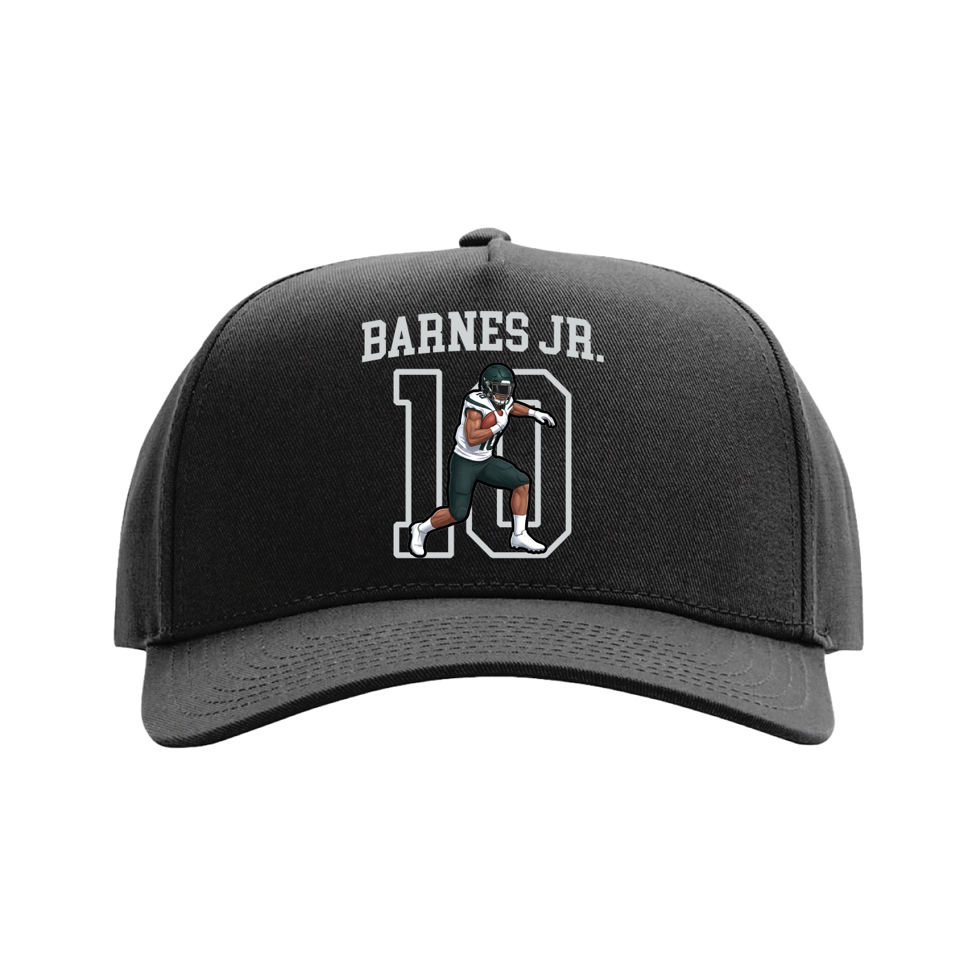 Full Fabric Five-Panel Champ Cap — Shirsey in Black