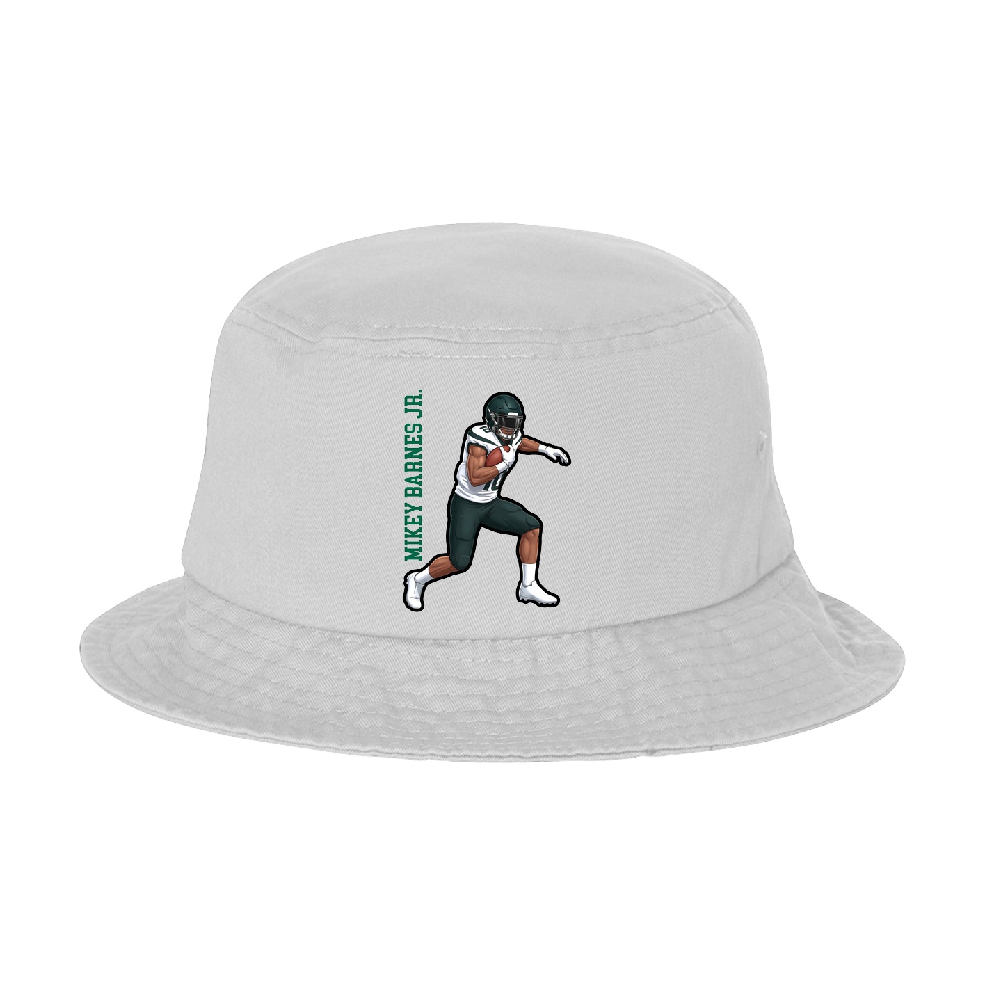 Bucket Cap — Name Vertical in White