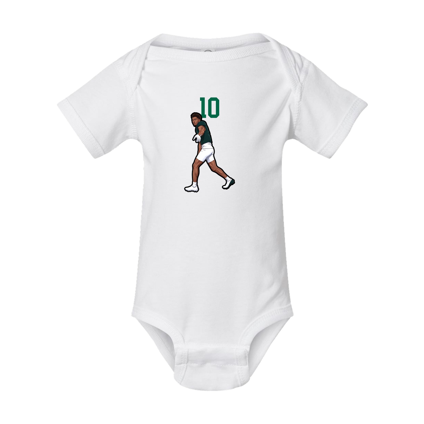 Baby Onesie — Number Top in White