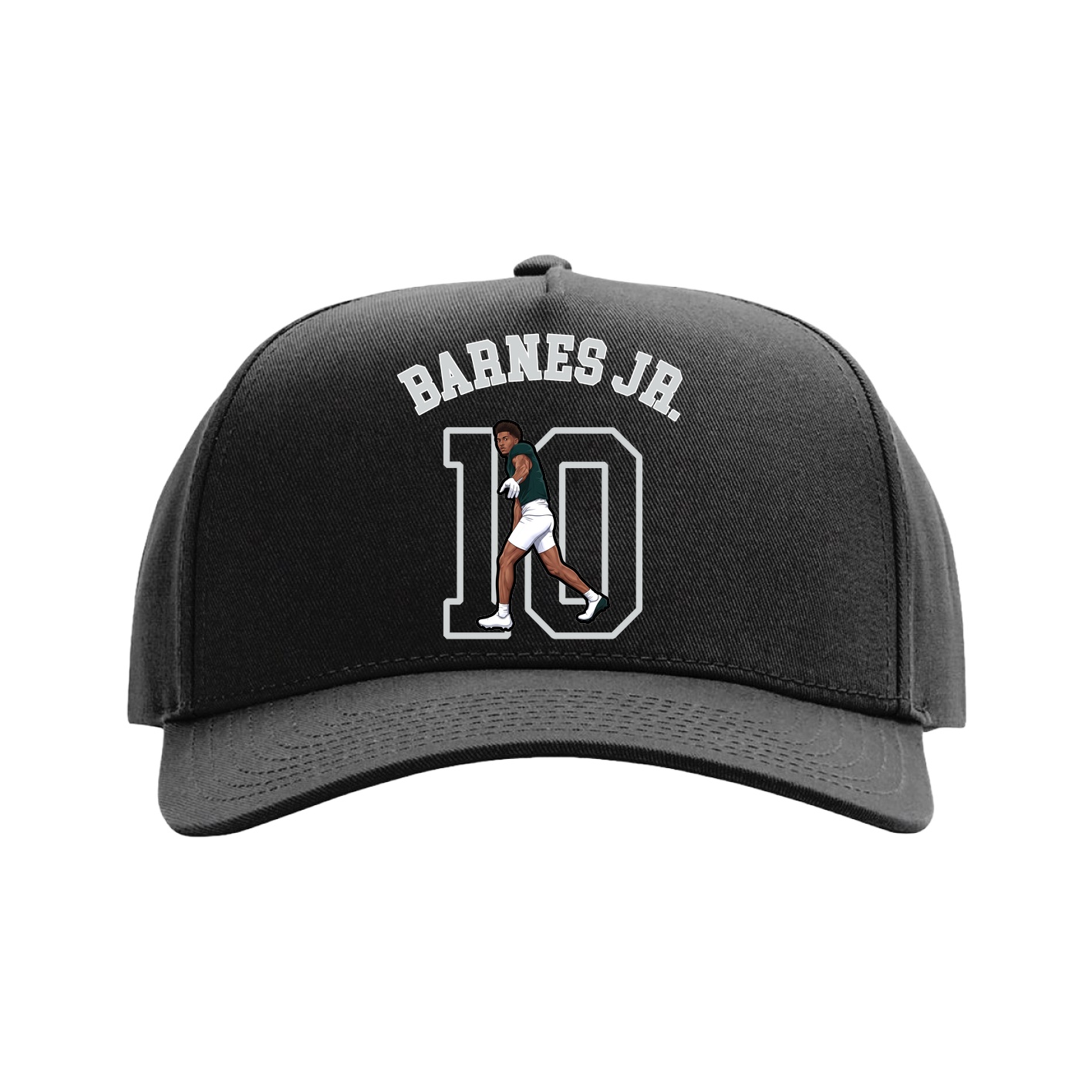 Full Fabric Five-Panel Champ Cap — Shirsey Arch in Black