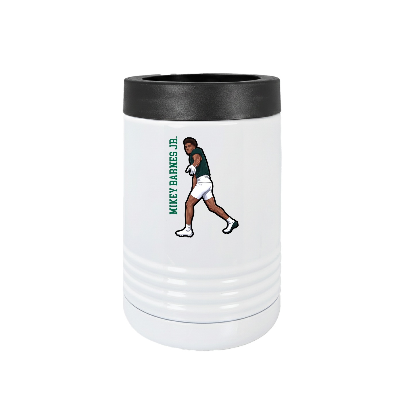 Beverage Holder — Name Vertical in White