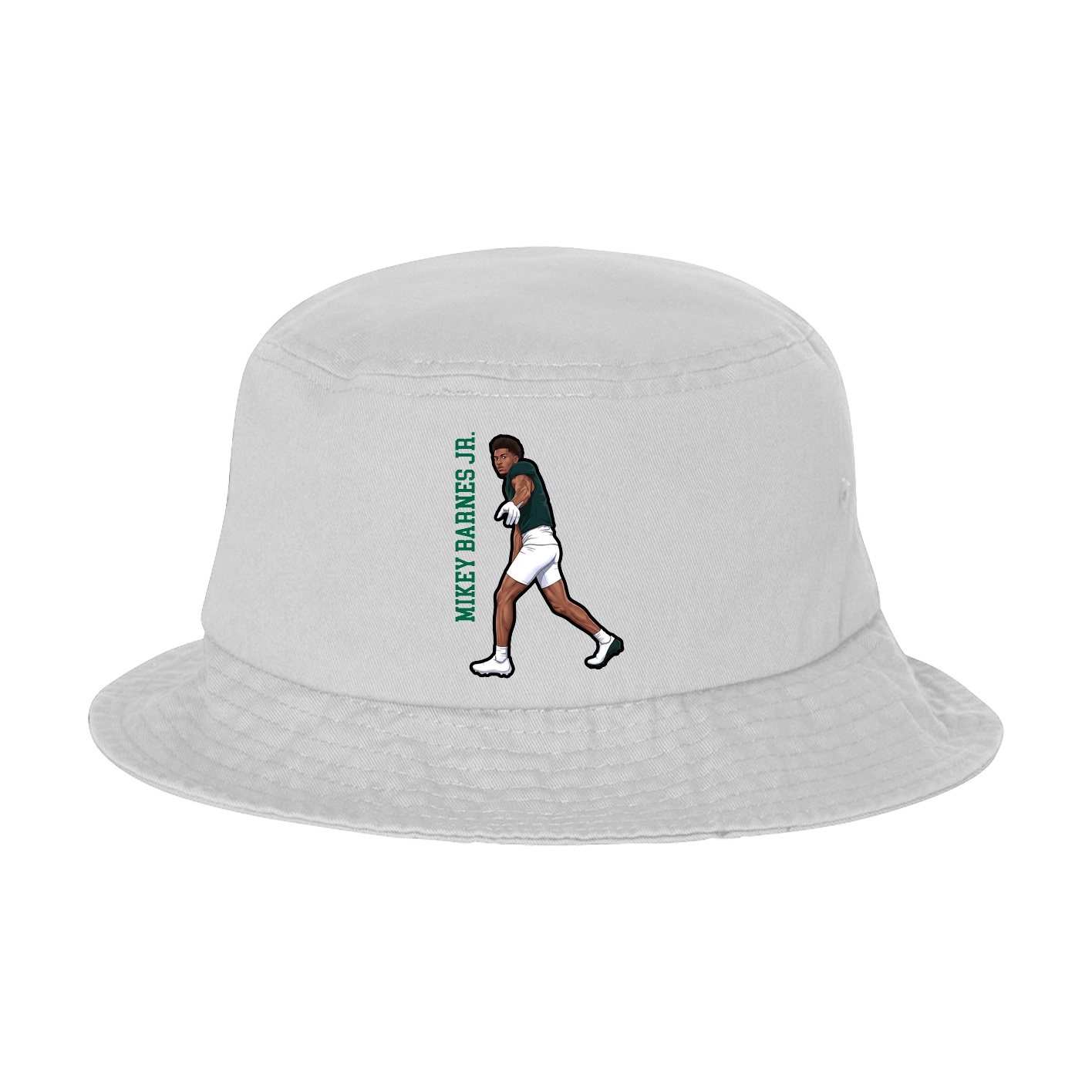 Bucket Cap — Name Vertical in White