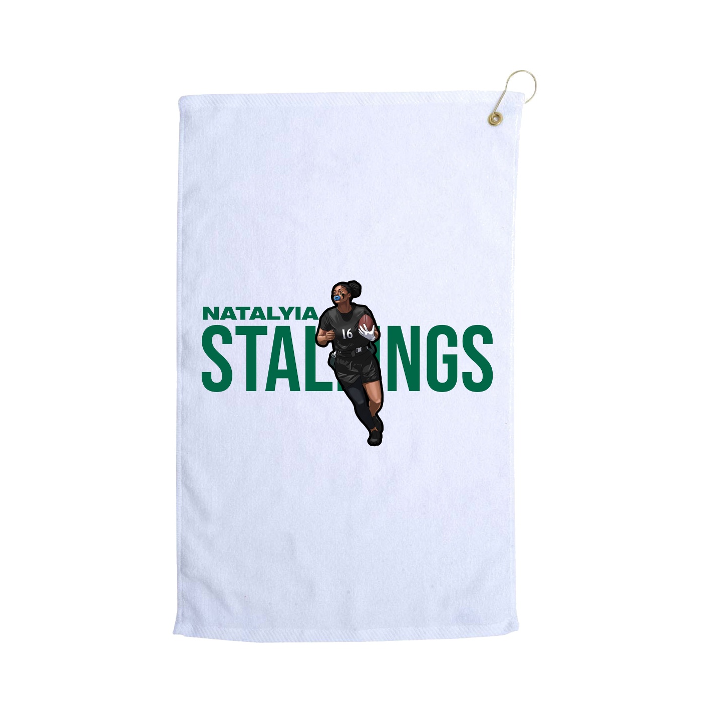 Golf Towel — Player Name in White
