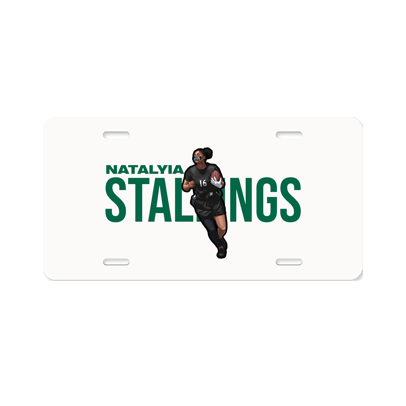 License Plate — Player Name in Classic