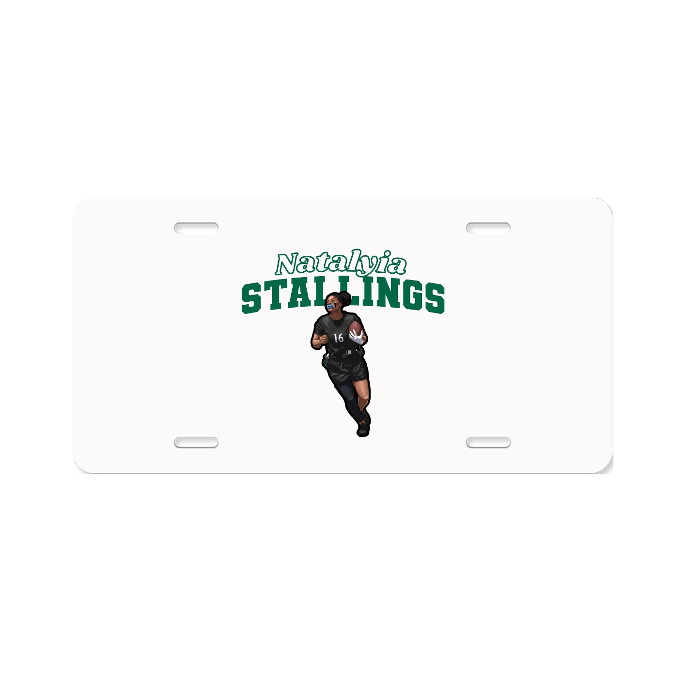 License Plate — Name Arch in Classic
