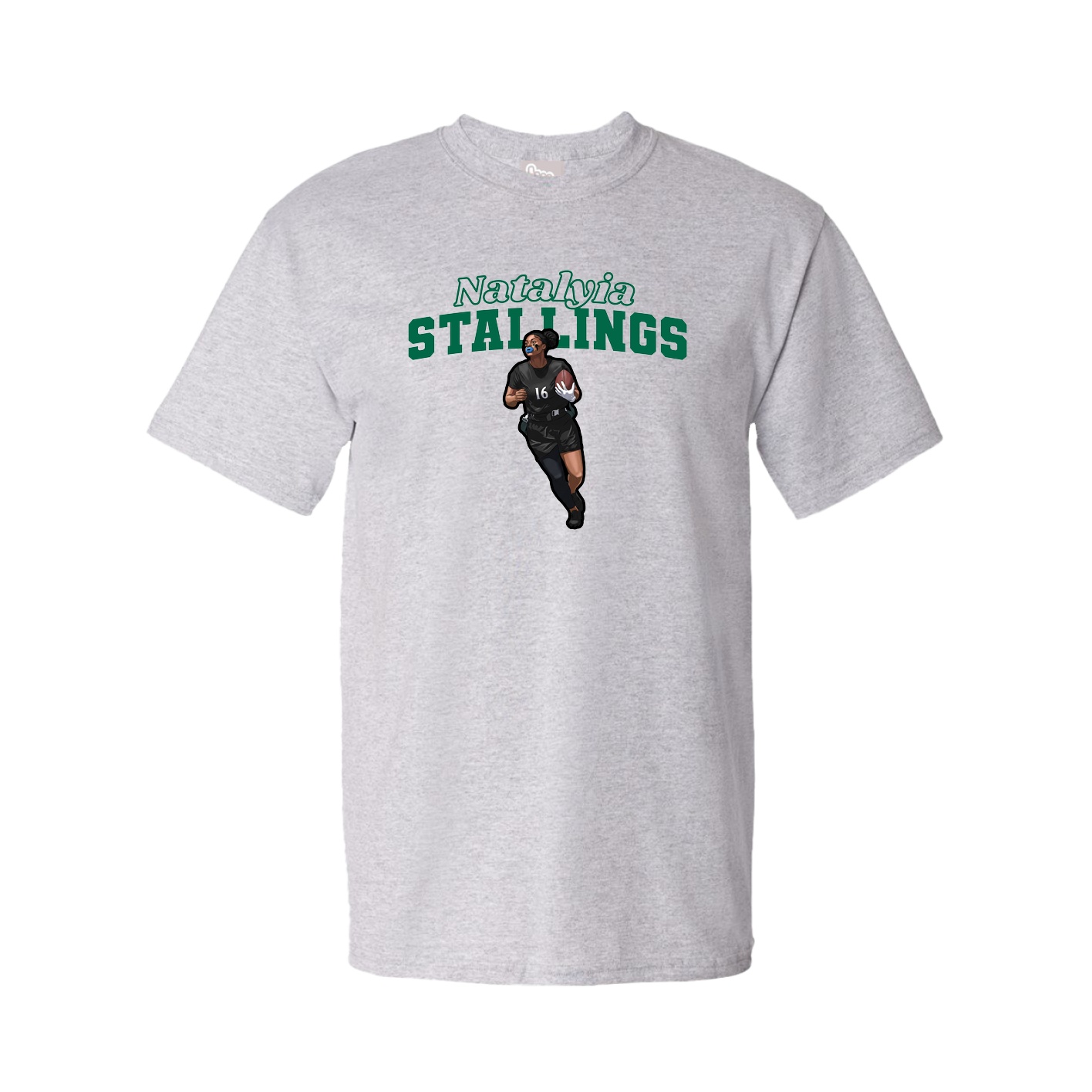 Youth Tee — Name Arch in Grey