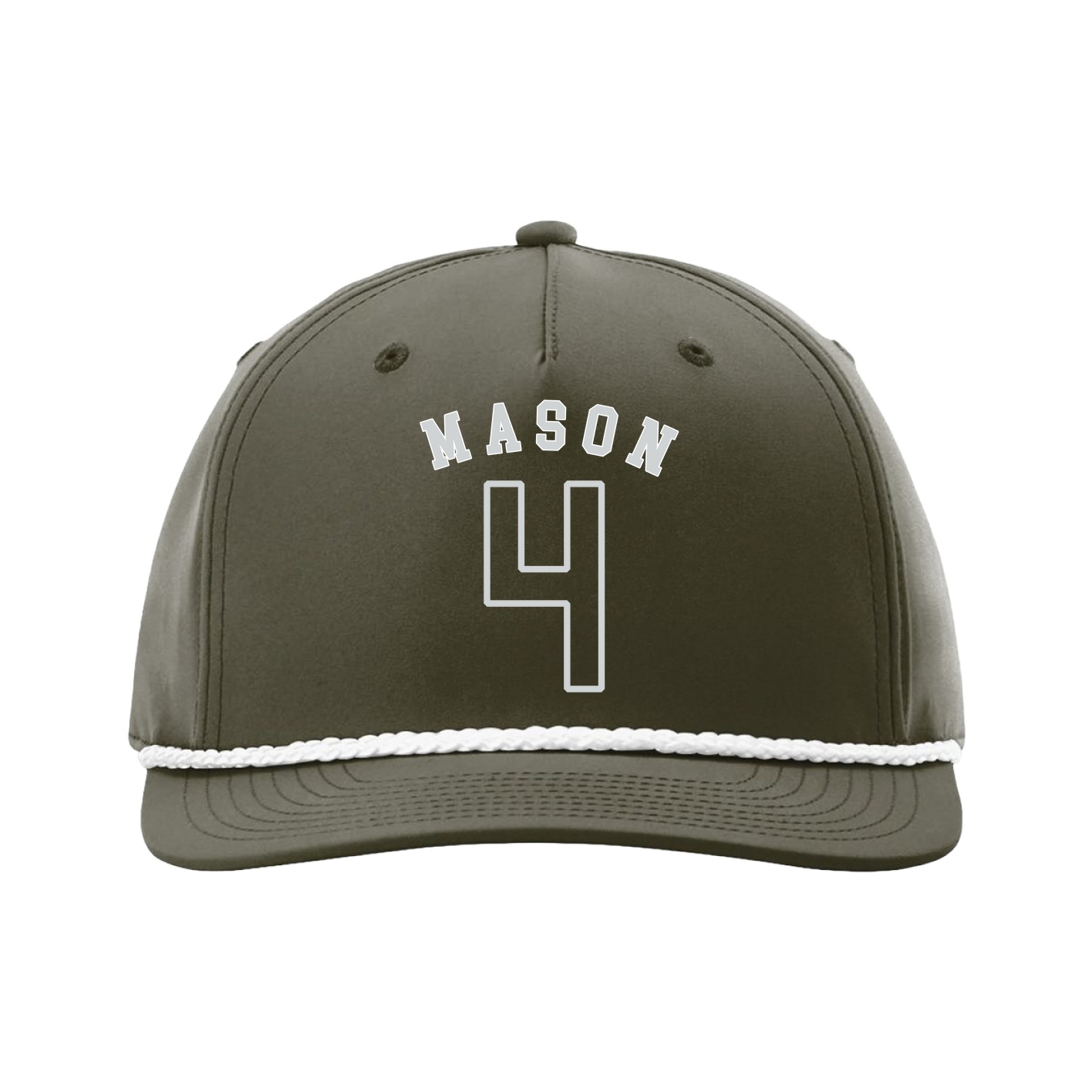 Five-Panel Classic Rope Cap — Shirsey Arch in Green